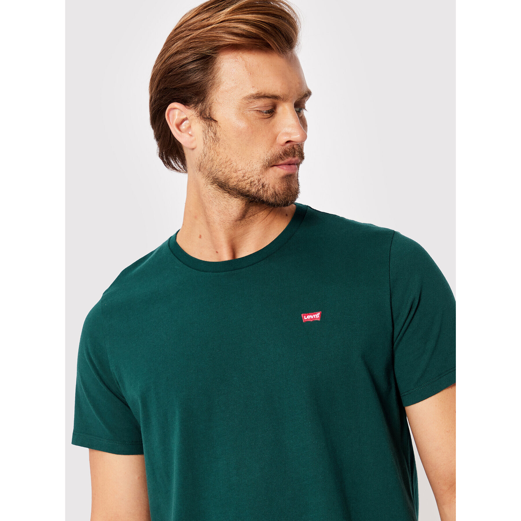 Levi's® Tricou Original Housemark 56605-0140 Verde Standard Fit - Pled.ro