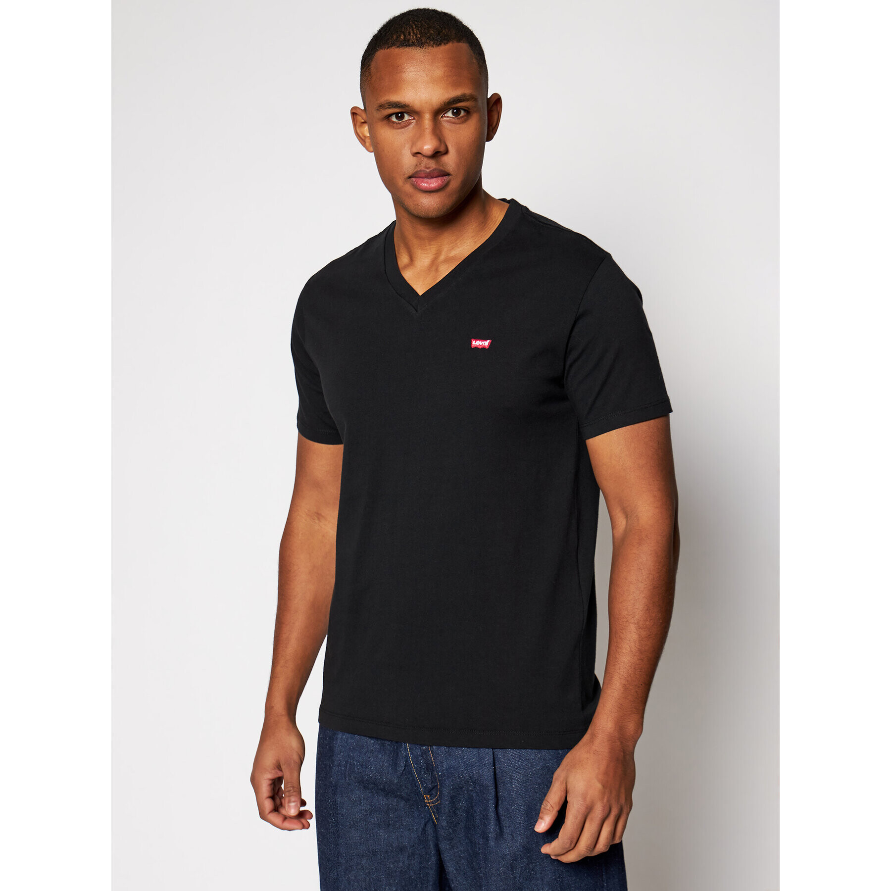 Levi's® Tricou Original Housemark Tee 85641-0001 Negru Standard Fit - Pled.ro