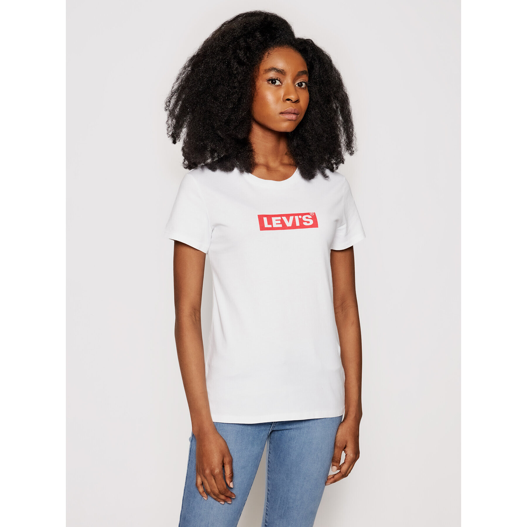 Levi's® Tricou Perfect Graphic Tee 17369-0903 Alb Regular Fit - Pled.ro