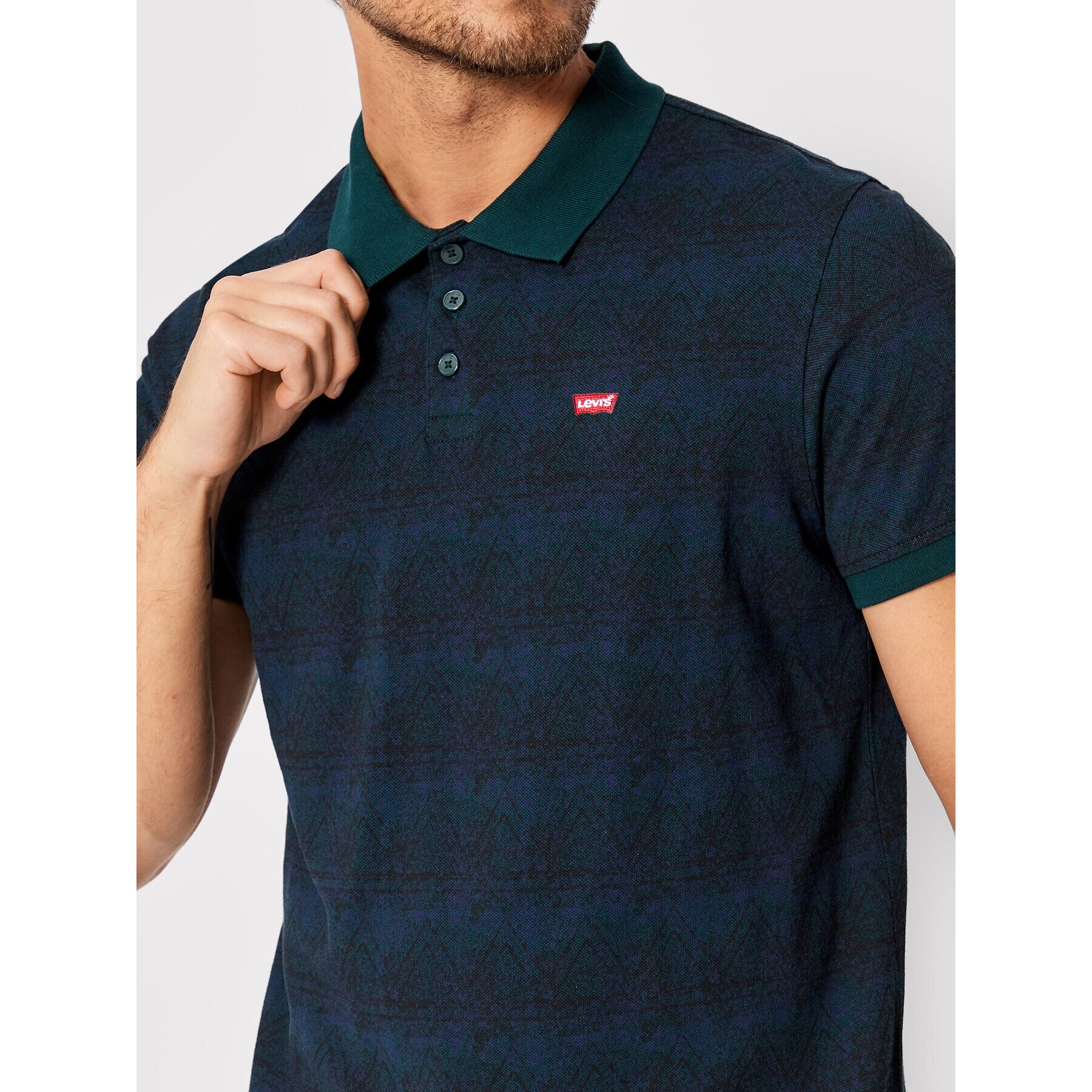 Levi's® Tricou polo Housemarked 35883-0072 Verde Standard Fit - Pled.ro