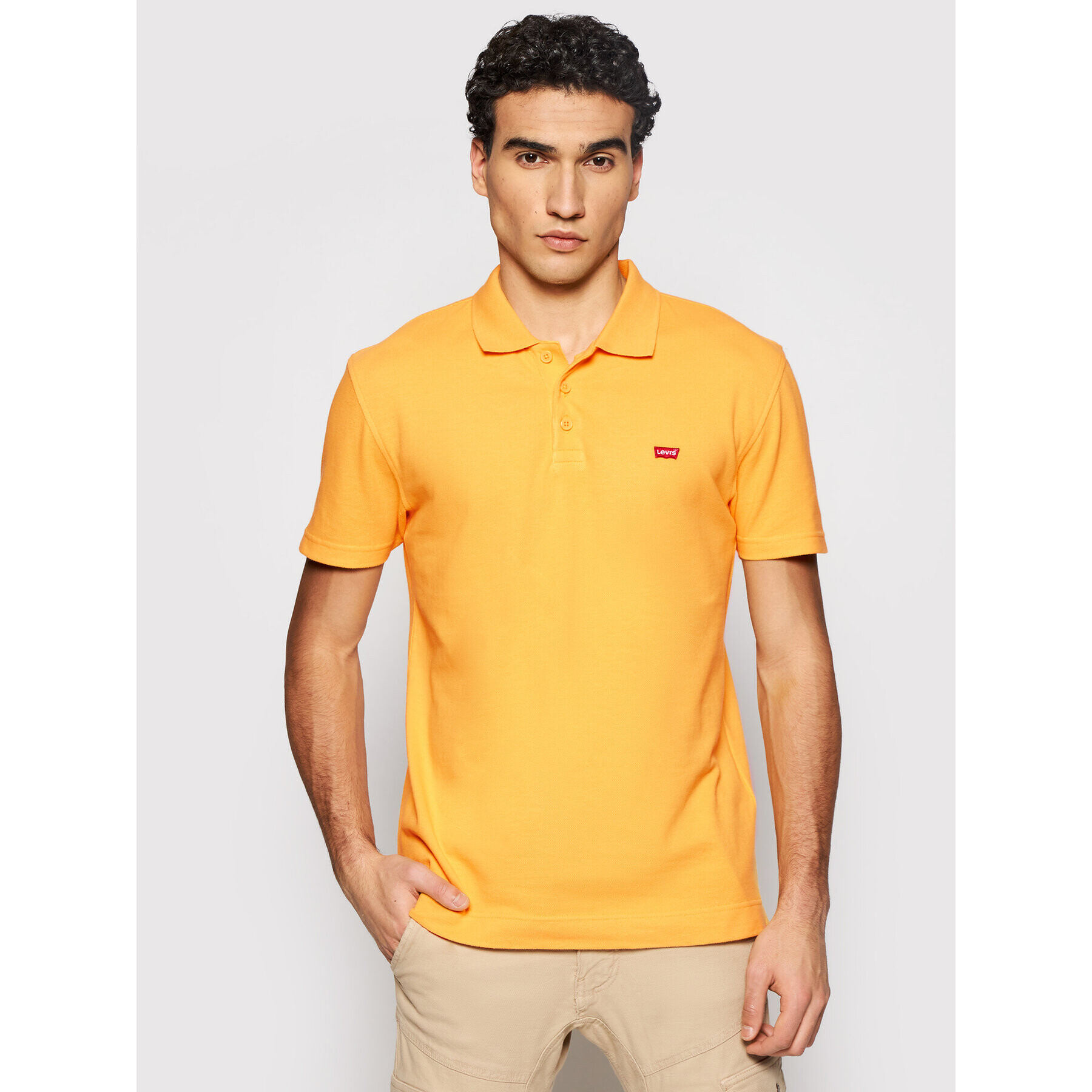 Levi's® Tricou polo Standard Housemarked 35959-0006 Galben Standard Fit - Pled.ro