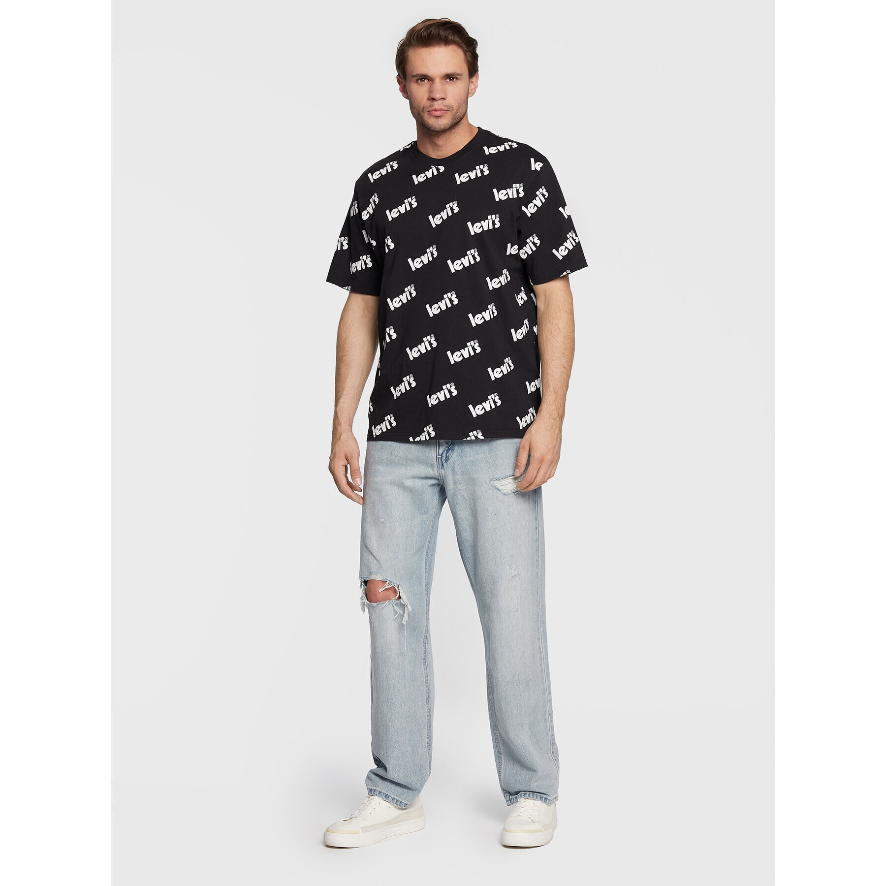 Levi's® Tricou Poster 16143-0697 Negru Relaxed Fit - Pled.ro