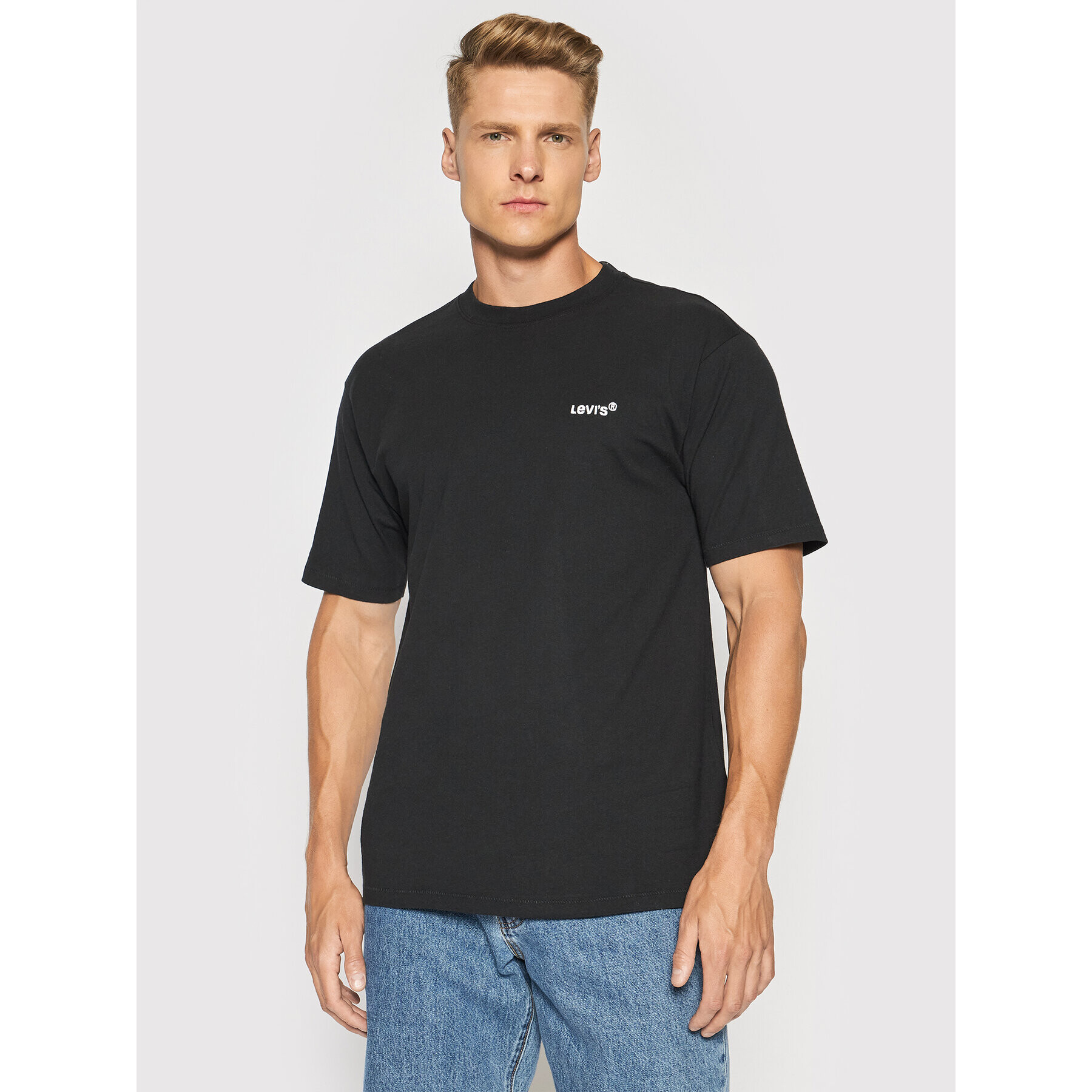 Levi's® Tricou Red Tab™ A0637-0001 Negru Boxy Fit - Pled.ro