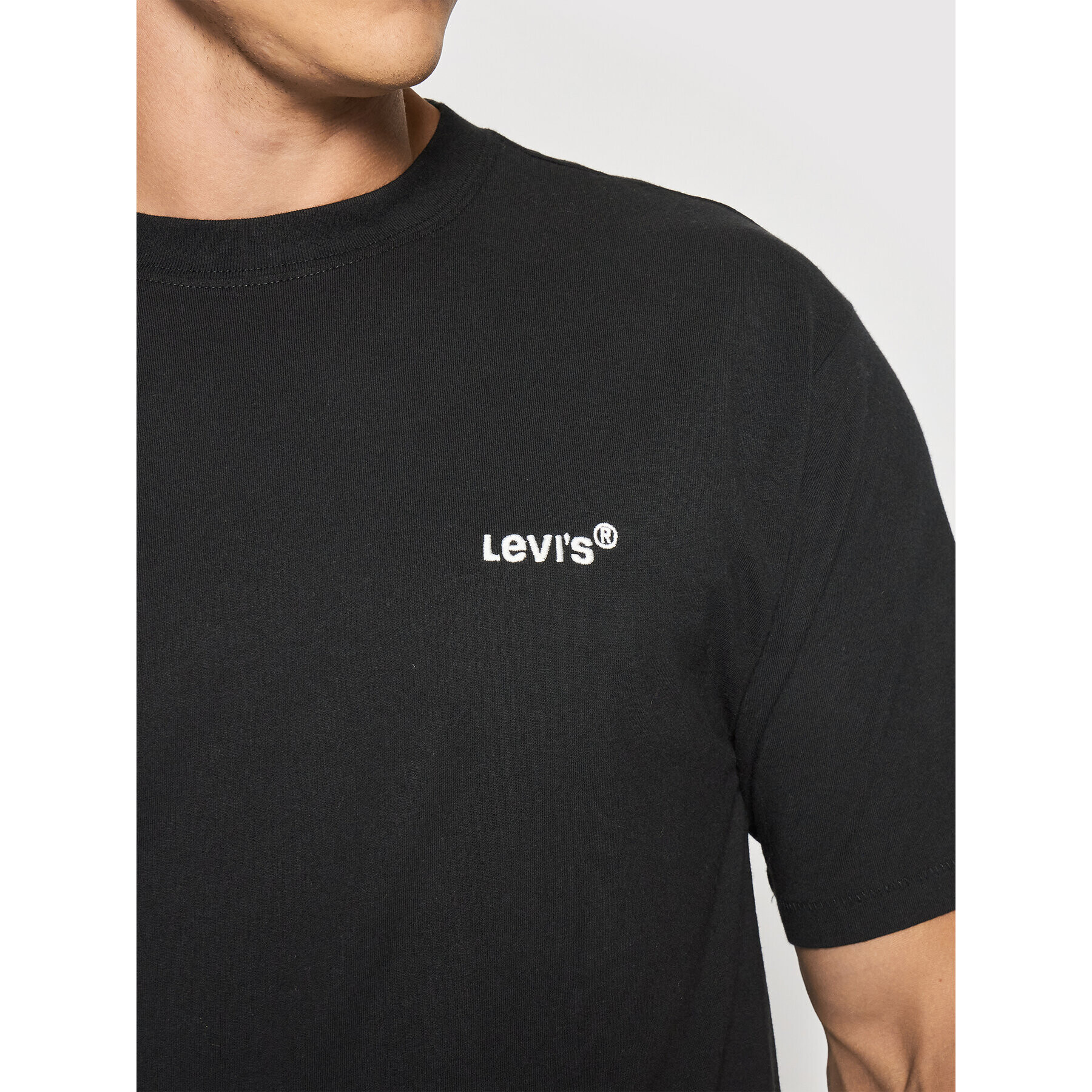 Levi's® Tricou Red Tab™ A0637-0001 Negru Boxy Fit - Pled.ro