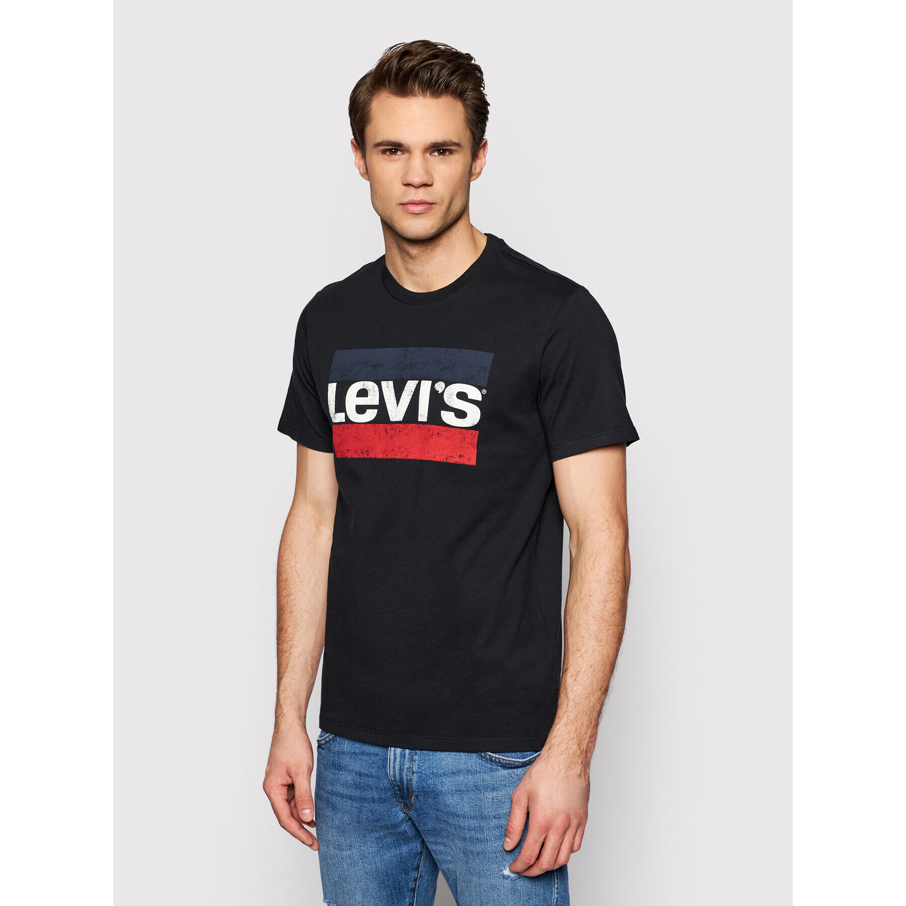 Levi's® Tricou Sportswear Graphic Tee 39636-0050 Negru Regular Fit - Pled.ro