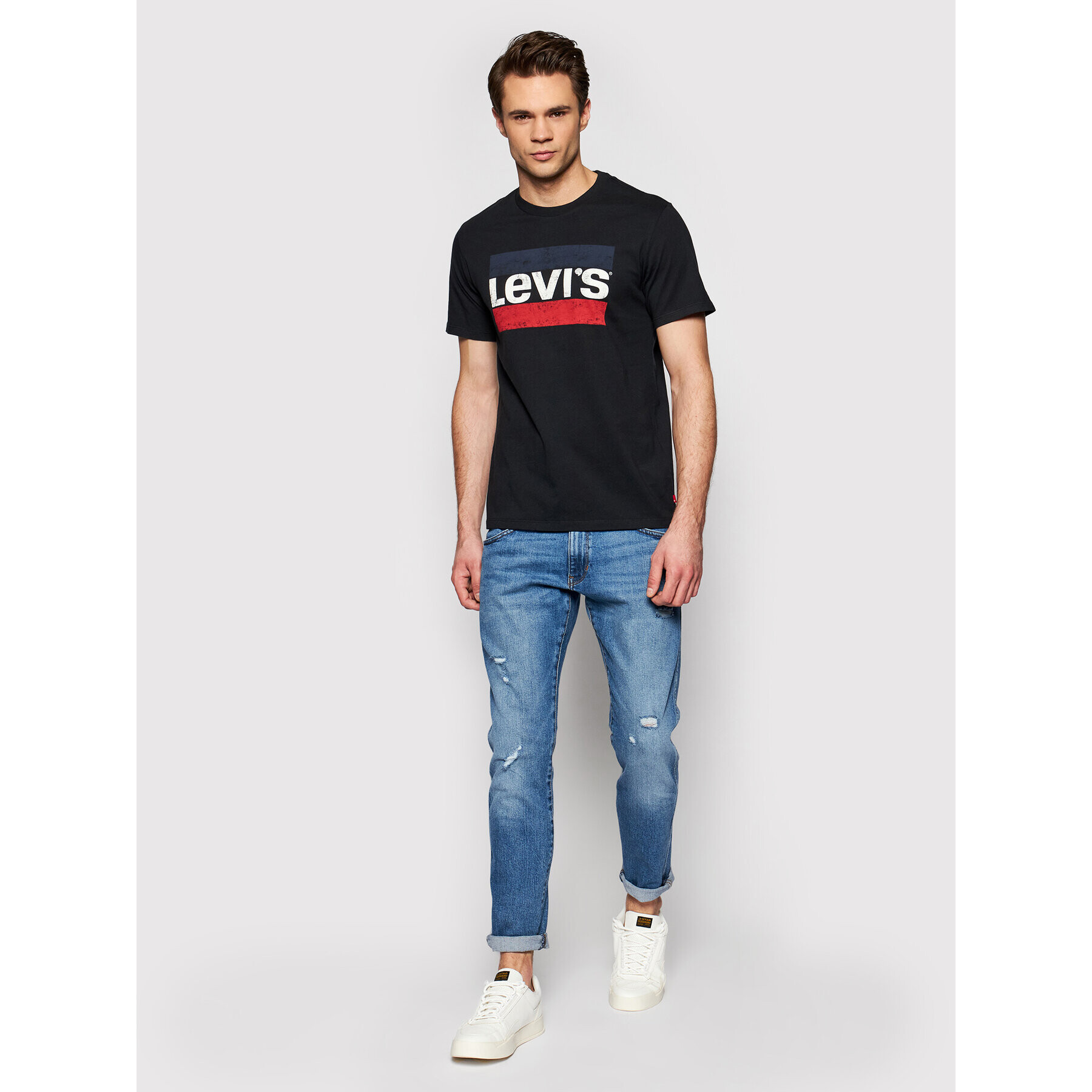 Levi's® Tricou Sportswear Graphic Tee 39636-0050 Negru Regular Fit - Pled.ro