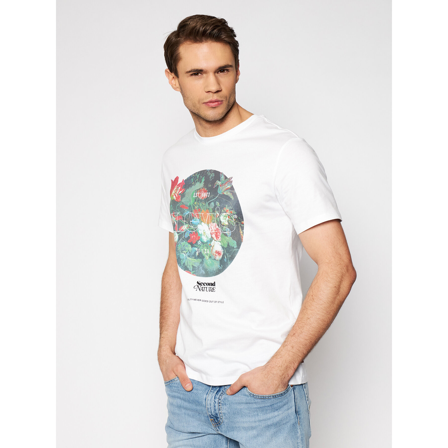 Levi's® Tricou Standard Graphic Tee 22491-0825 Alb Regular Fit - Pled.ro