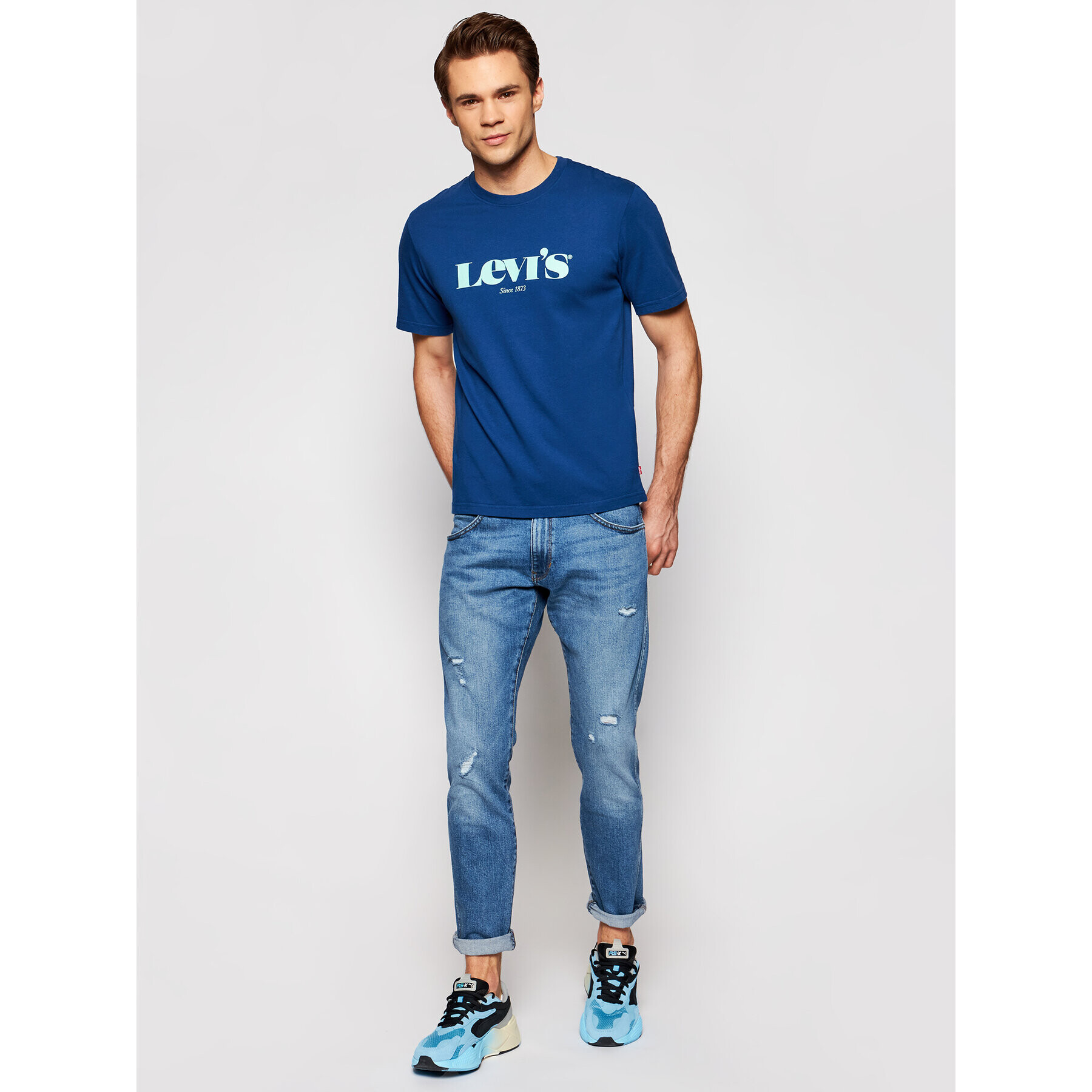 Levi's® Tricou Tee 16143-0127 Bleumarin Relaxed Fit - Pled.ro