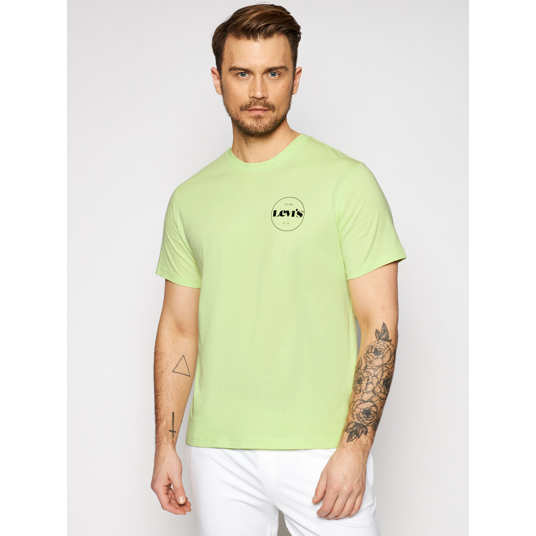 Levi's® Tricou Tee 16143 Galben Relaxed Fit - Pled.ro