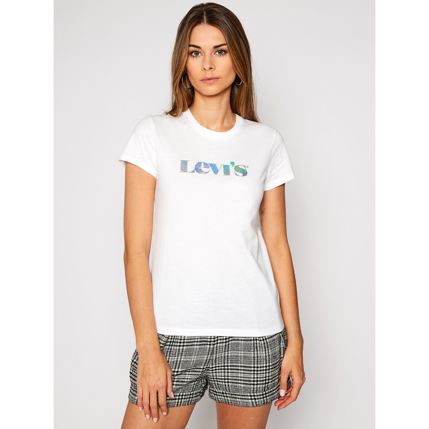 Levi's® Tricou The Perfect 17369-1433 Alb Regular Fit - Pled.ro