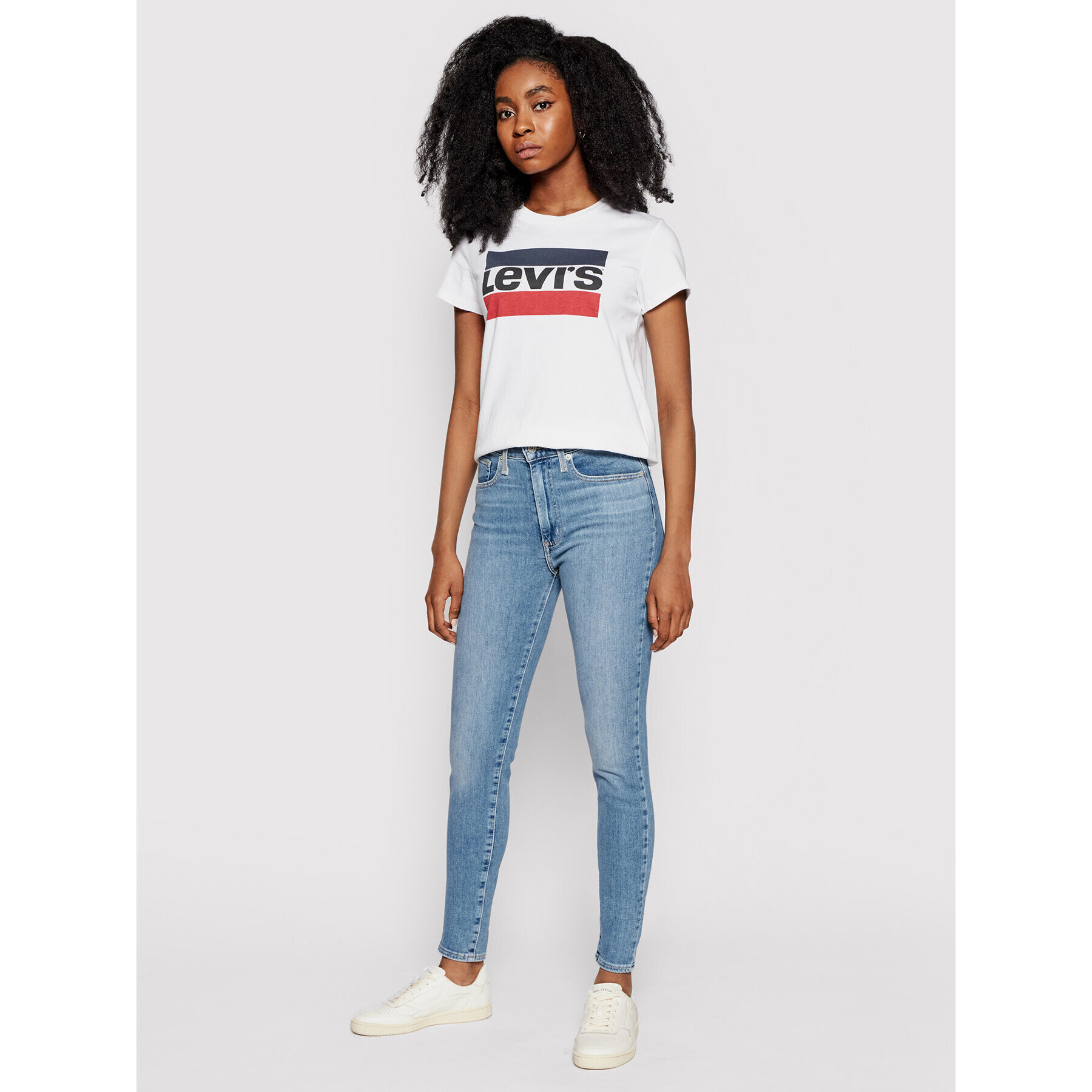 Levi's® Tricou The Perfect Graphic Tee 17369-0297 Alb Regular Fit - Pled.ro