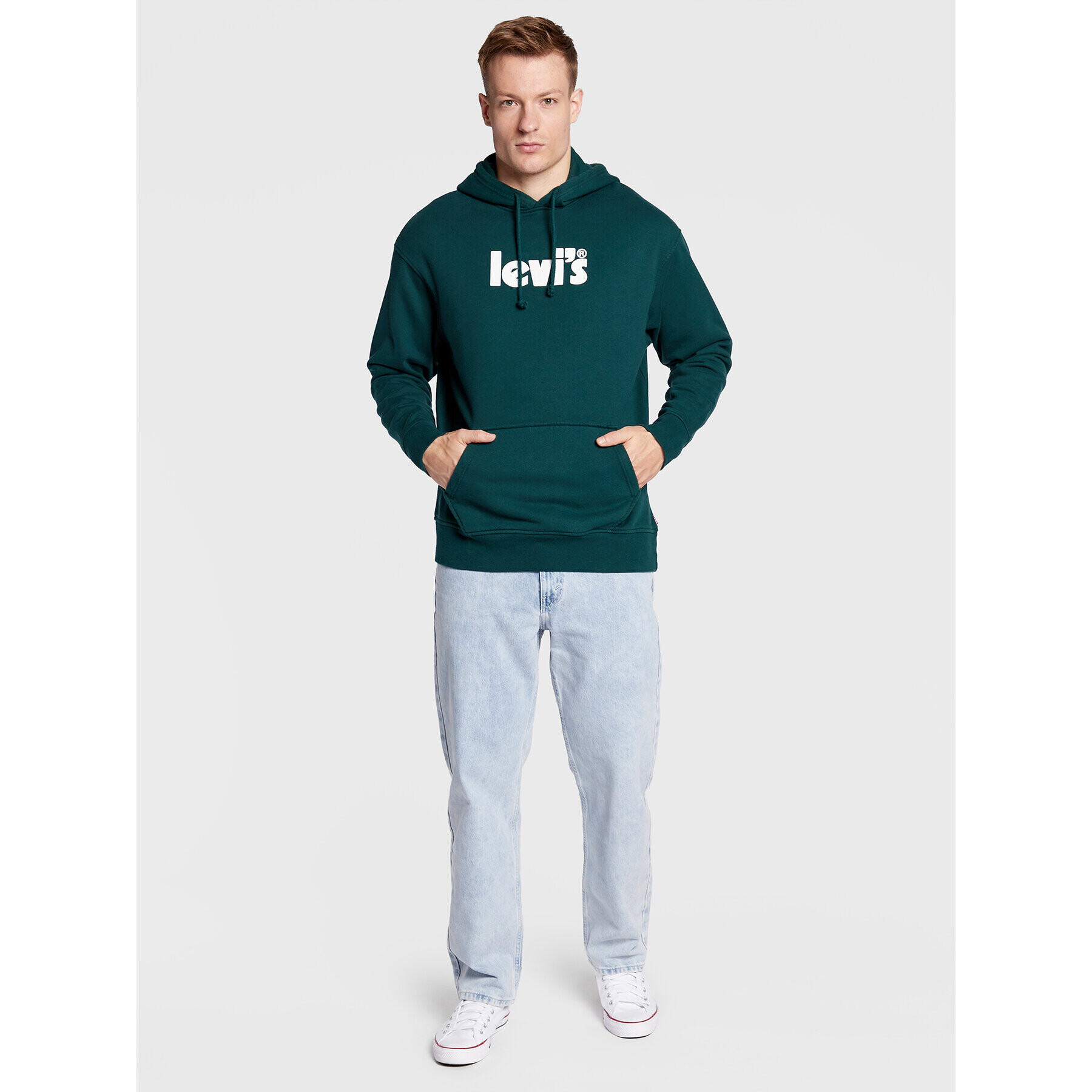 Levi's® Bluză Graphic 38479-0112 Verde Relaxed Fit - Pled.ro