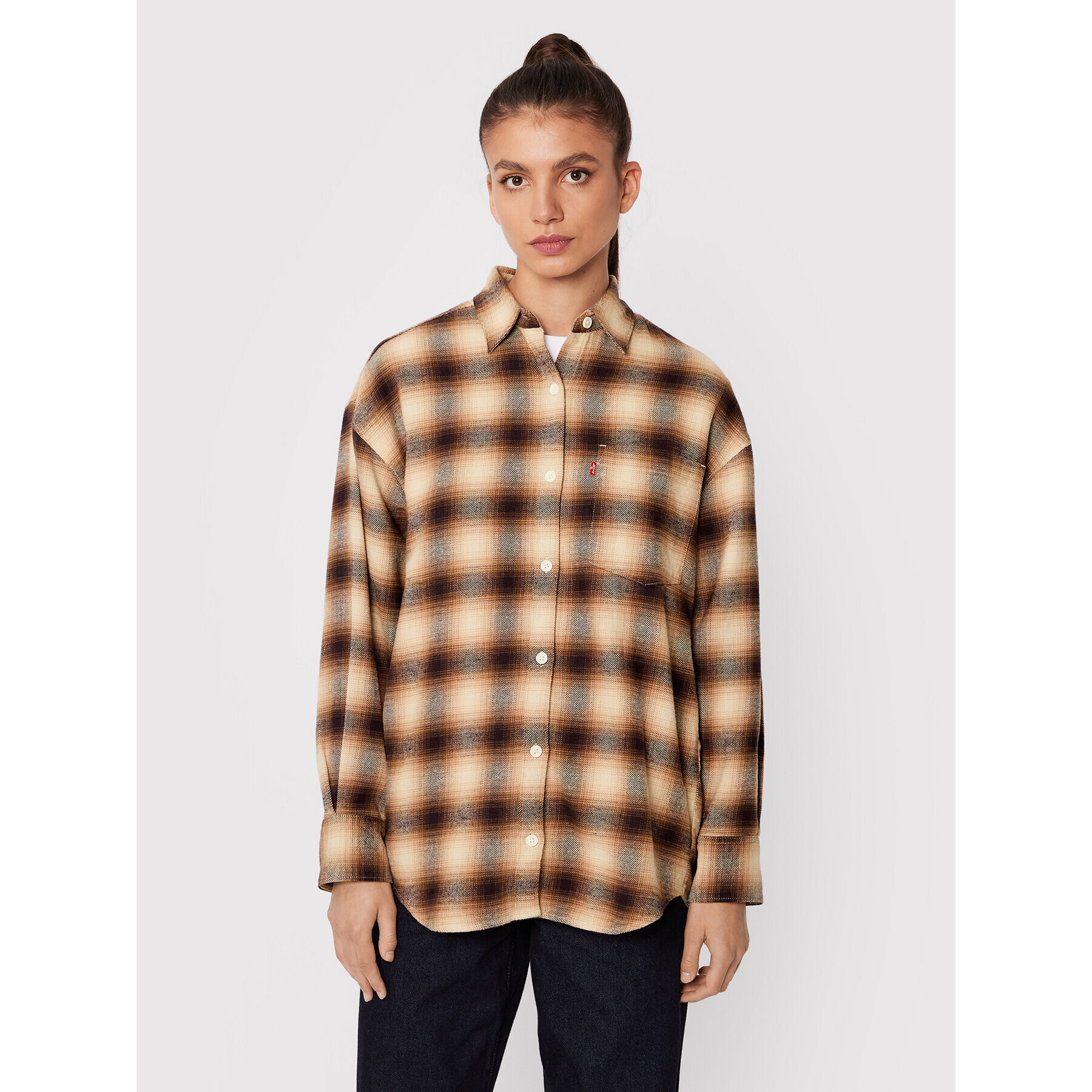 Levi's® Cămașă A3362-0005 Maro Loose Fit - Pled.ro