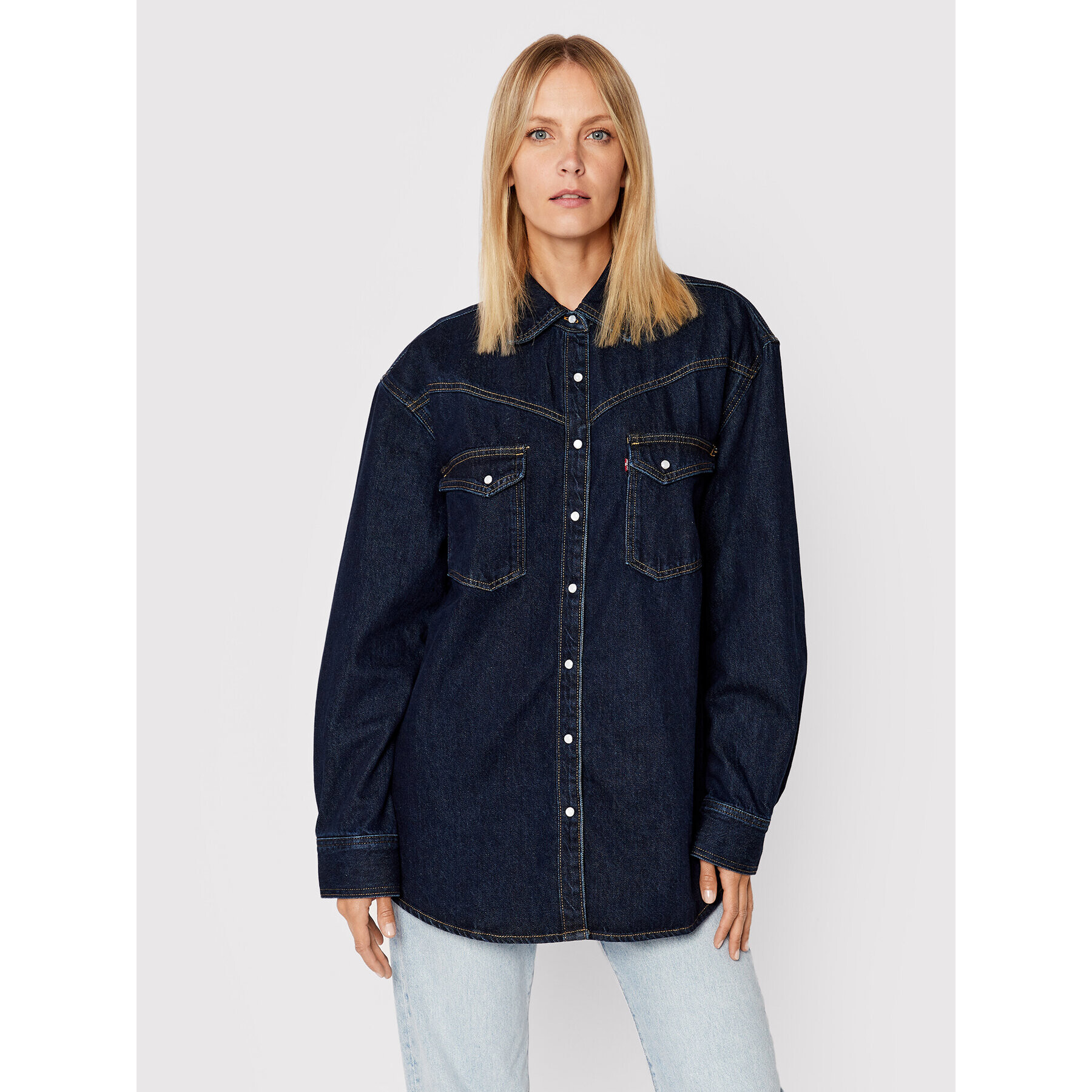 Levi's® cămașă de blugi Red Tab™ Dorsey Western A3364-0000 Bleumarin Oversize - Pled.ro