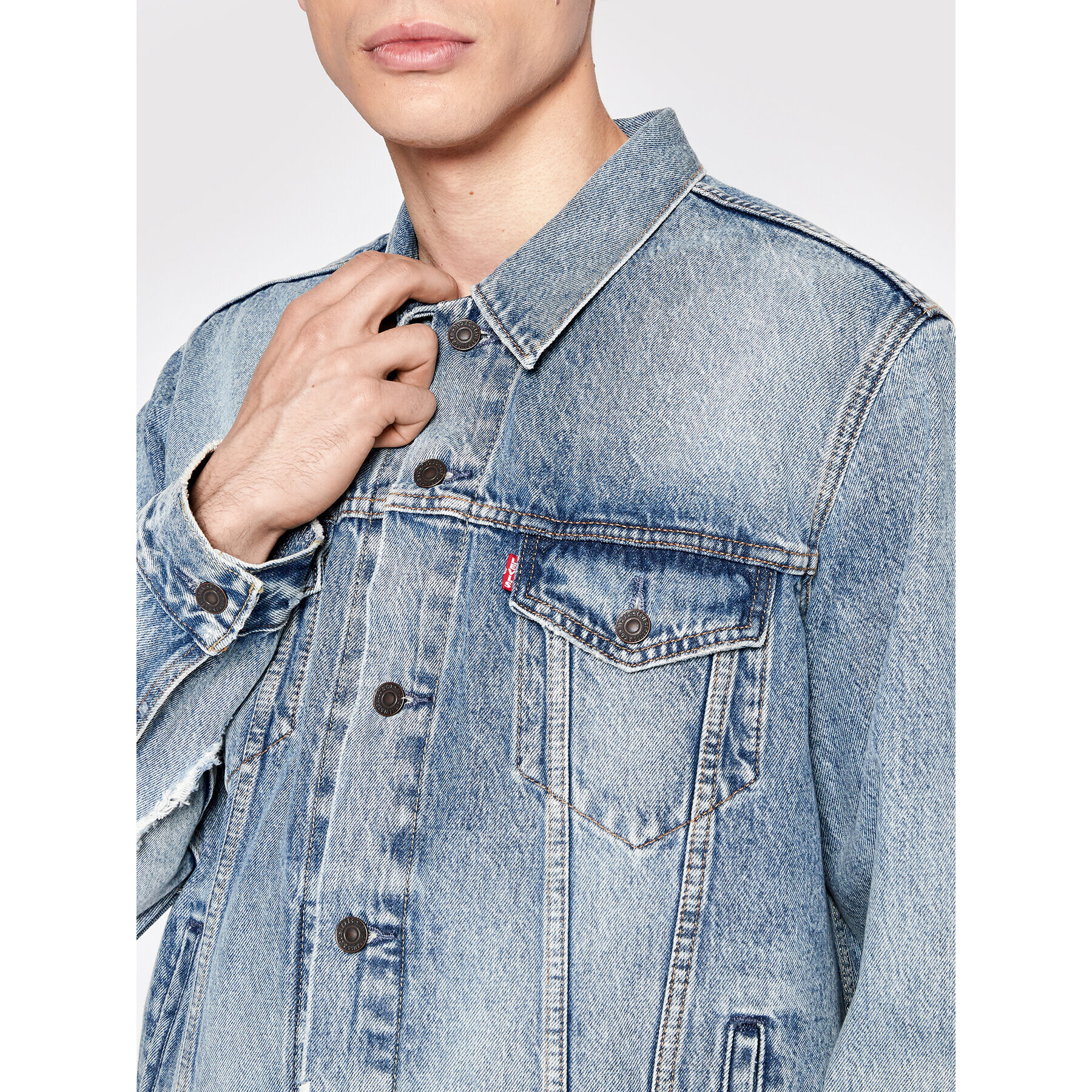 Levi's® Geacă de blugi The Trucker 72334-0628 Albastru Regular Fit - Pled.ro