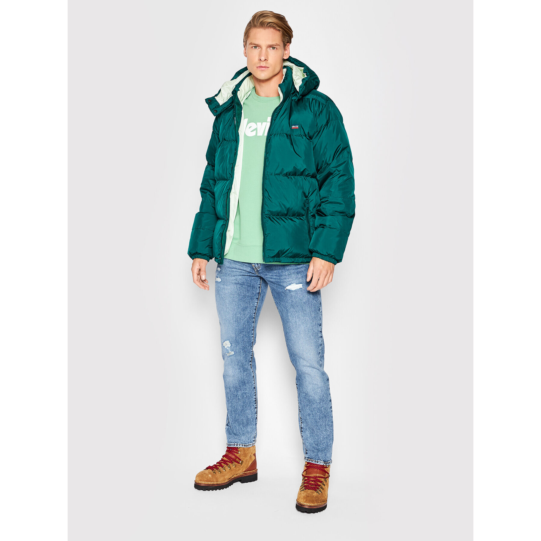 Levi's® Geacă din puf Fillmore 87537-0003 Verde Regular Fit - Pled.ro