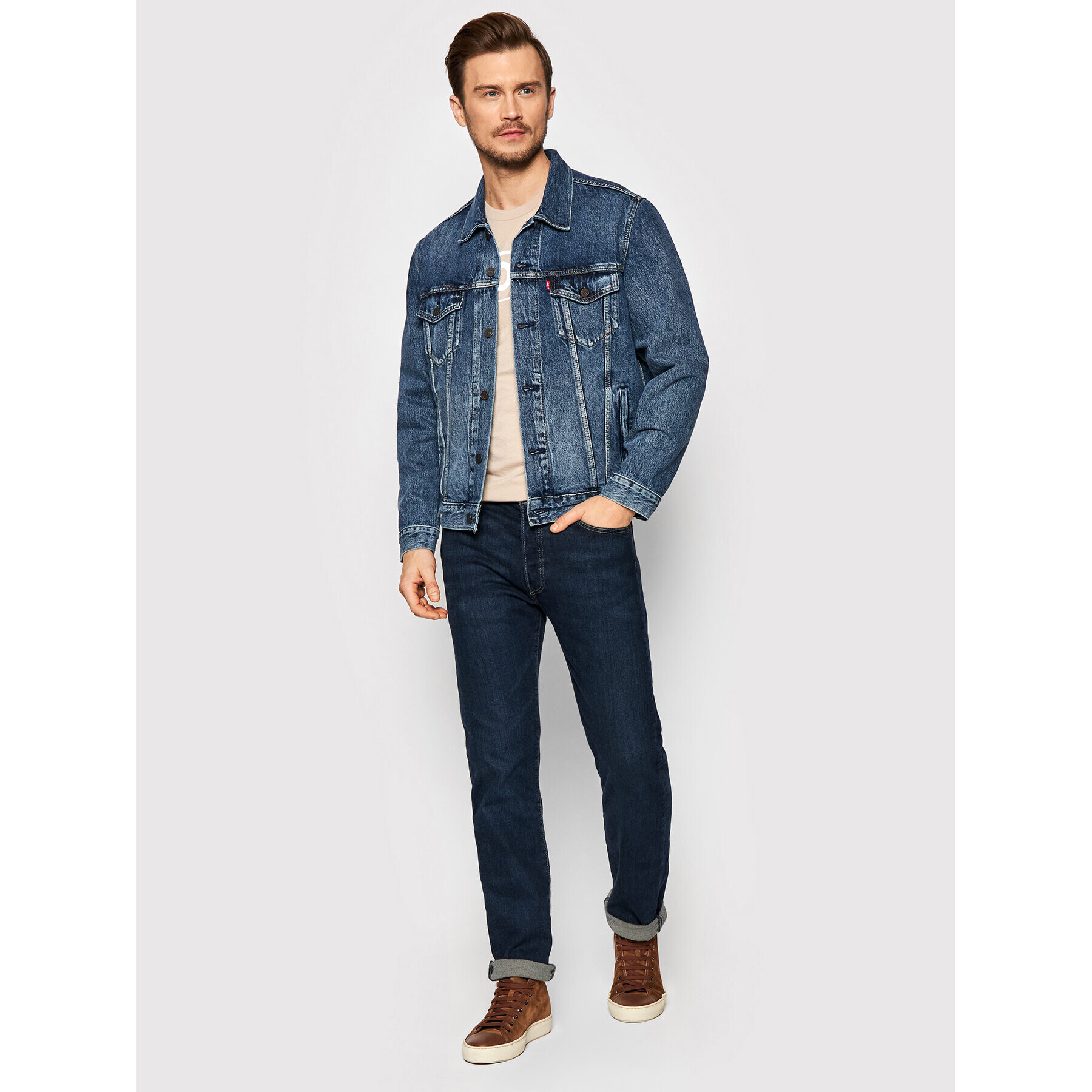 Levi's® Blugi 501® 00501-3276 Bleumarin Original Fit - Pled.ro