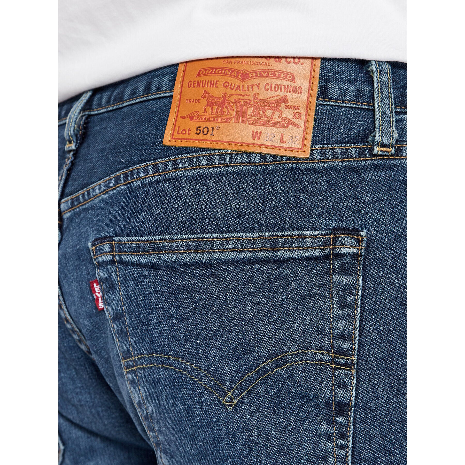 Levi's® Blugi 501® 00501-3289 Bleumarin Regular Fit - Pled.ro