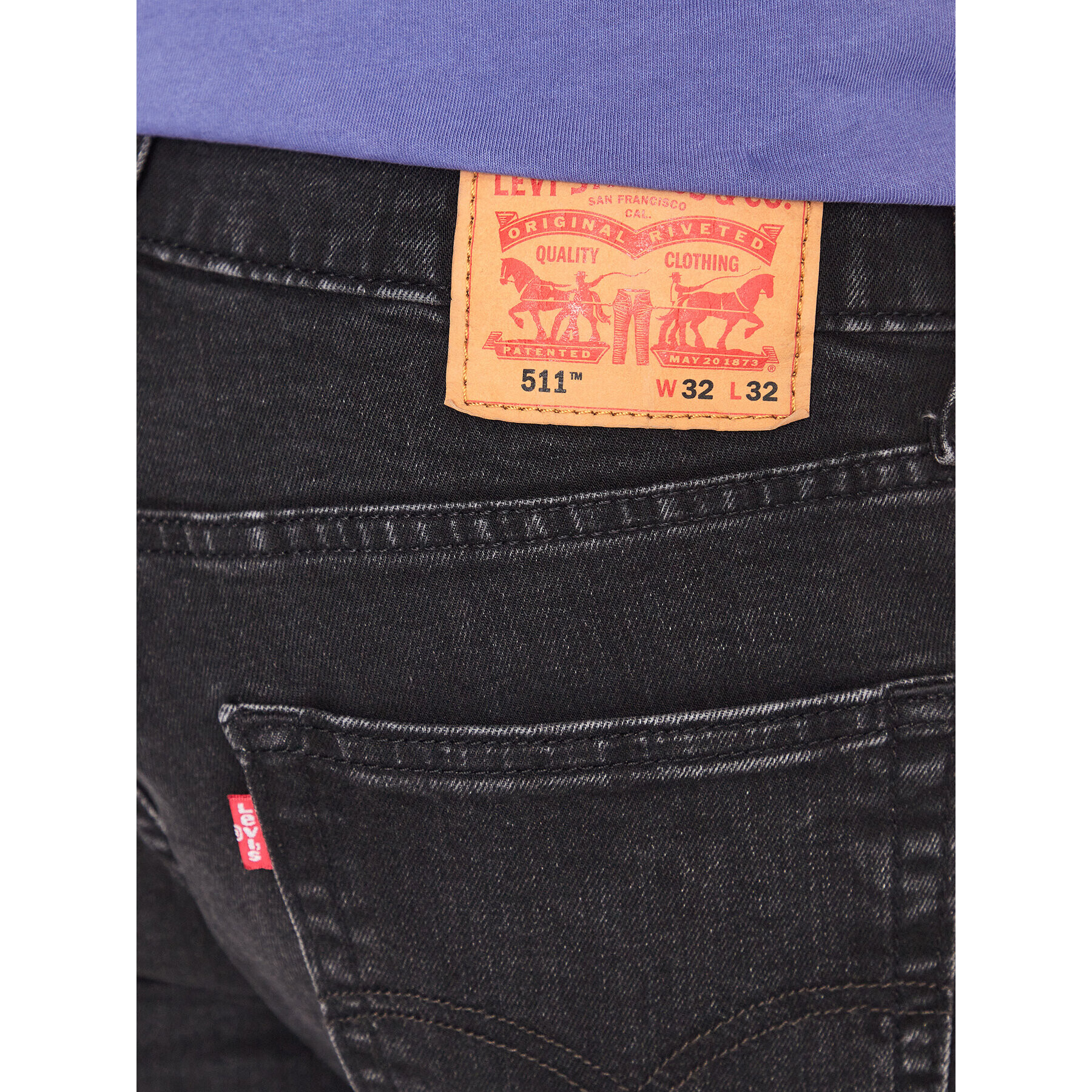 Levi's® Blugi 511 04511-5447 Negru Slim Fit - Pled.ro