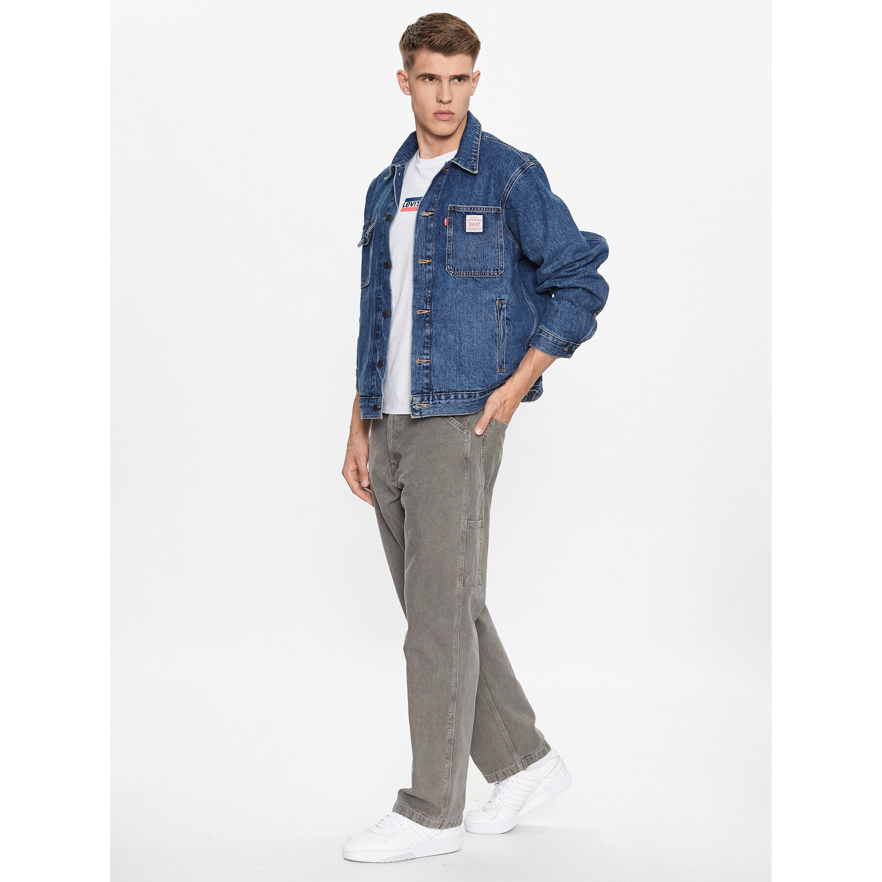 Levi's® Blugi 568 Stay Loose 55849-0040 Gri Loose Fit - Pled.ro