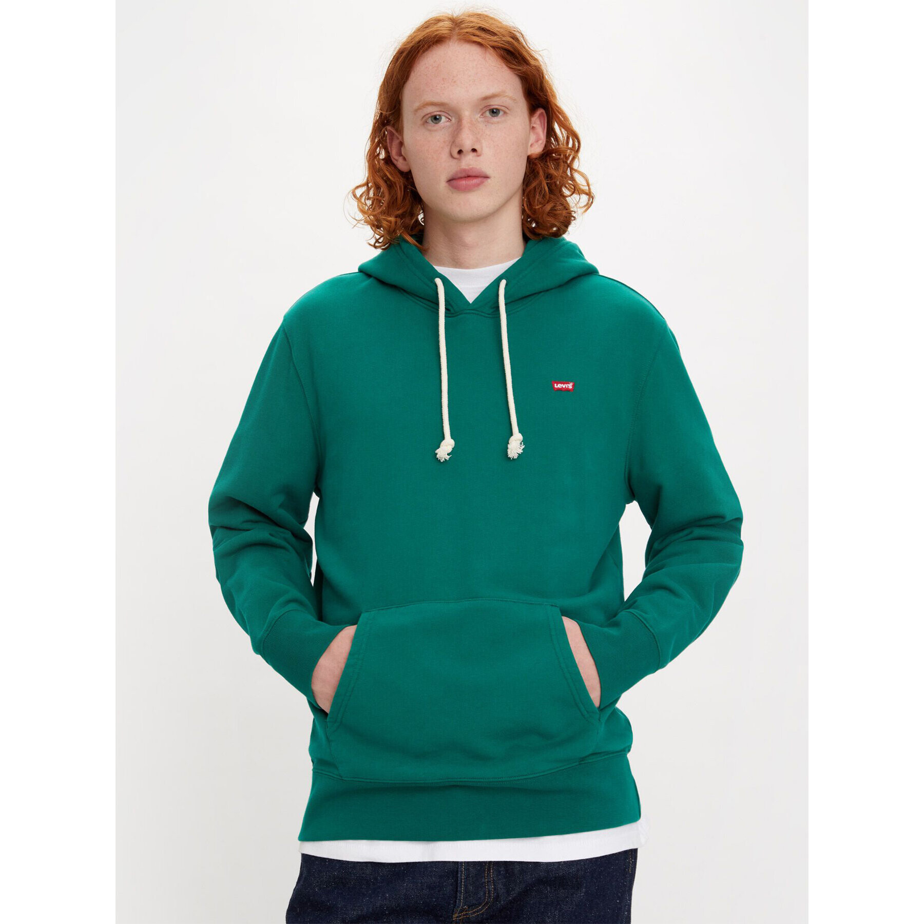 Levi's® Bluză New Original Hoodie 345810023 Verde Regular Fit - Pled.ro