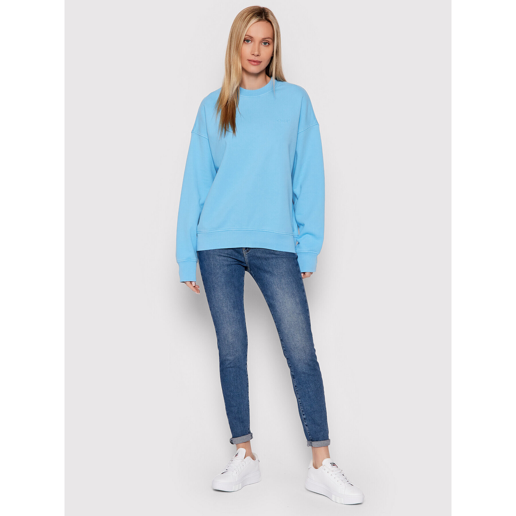 Levi's® Bluză Unisex Standard A0886-0000 Albastru Relaxed Fit - Pled.ro