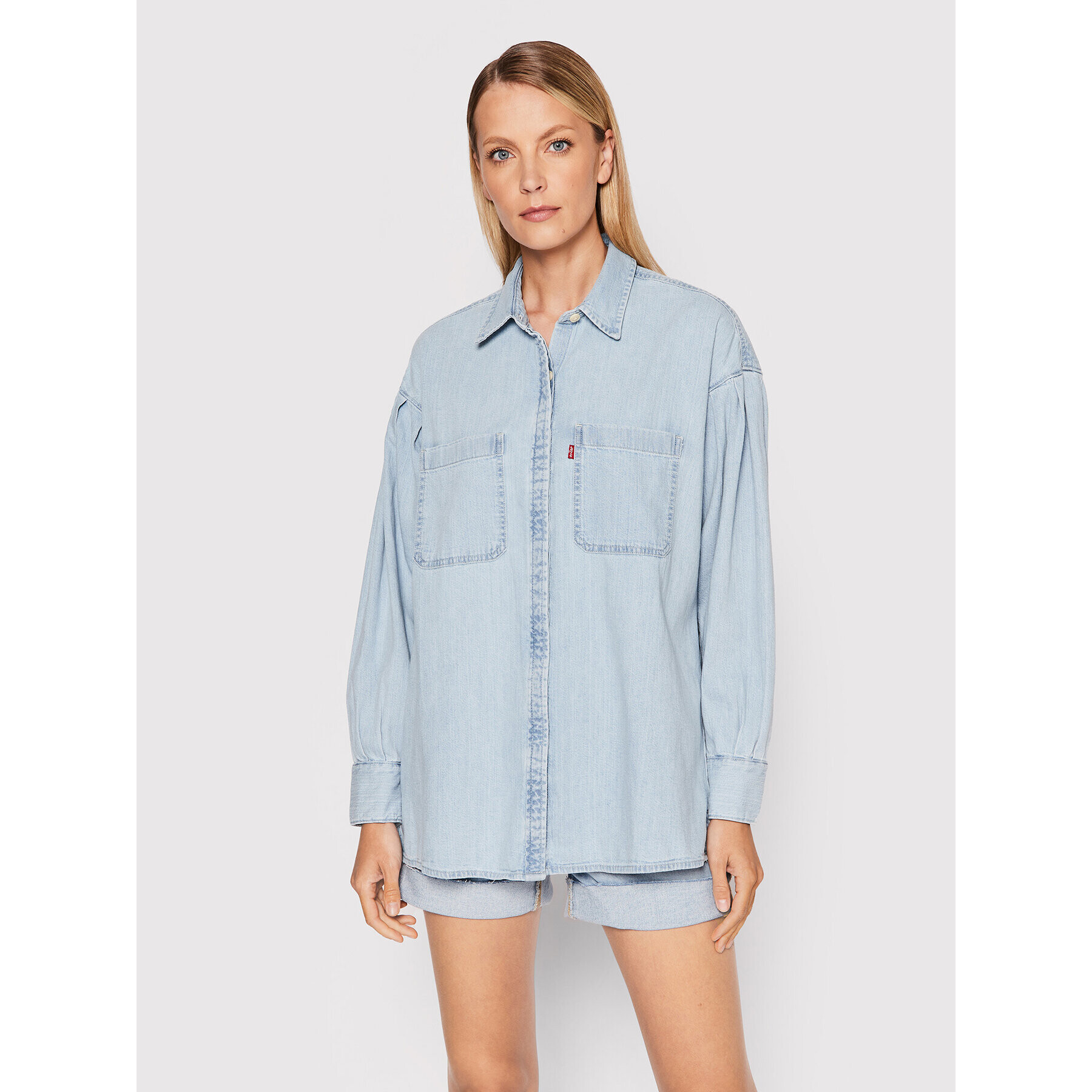 Levi's® cămașă de blugi A1901-0001 Albastru Relaxed Fit - Pled.ro