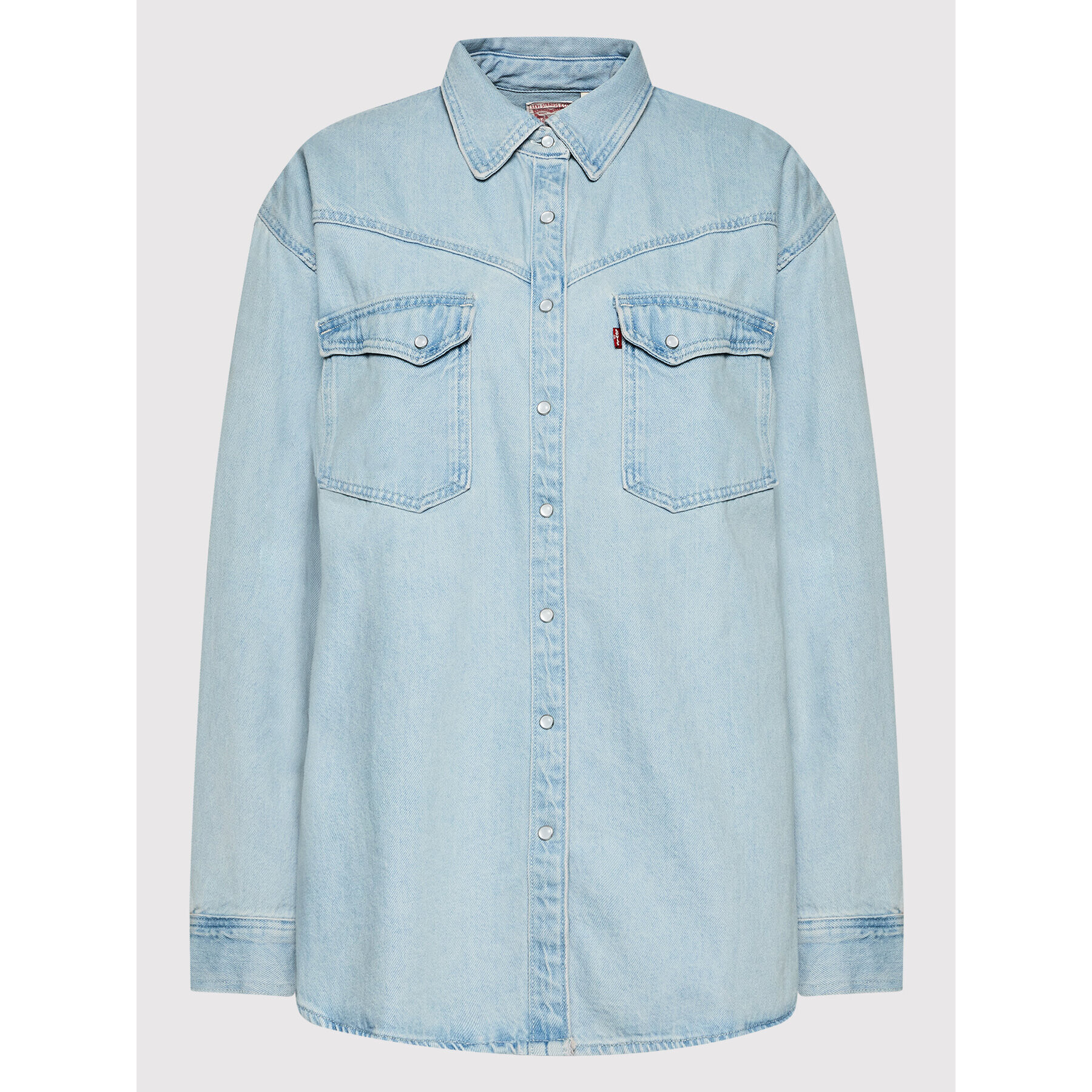 Levi's® cămașă de blugi Dorsey Western A3364-0001 Albastru Oversize - Pled.ro