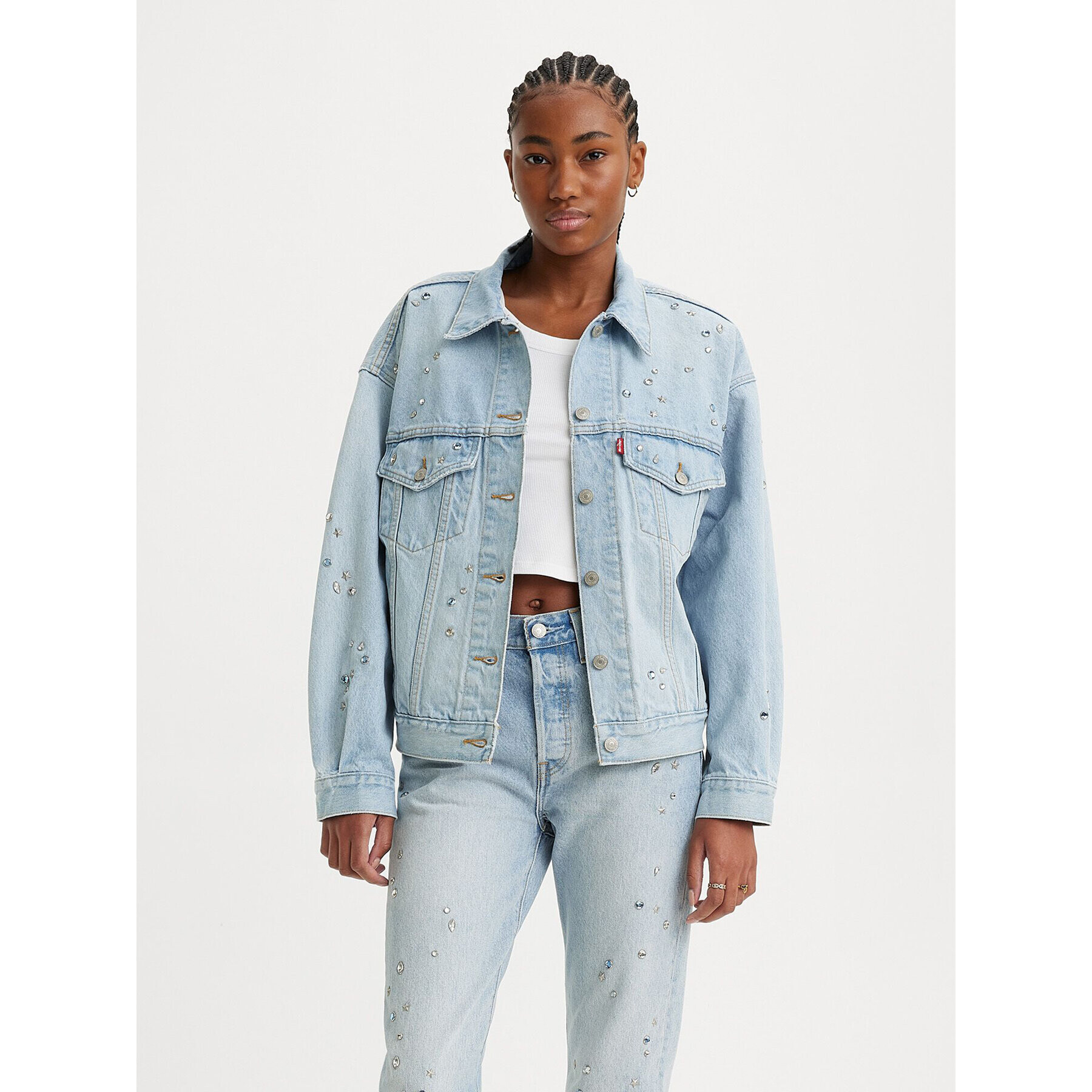 Levi's® Geacă de blugi 90's A1743-0033 Albastru Relaxed Fit - Pled.ro