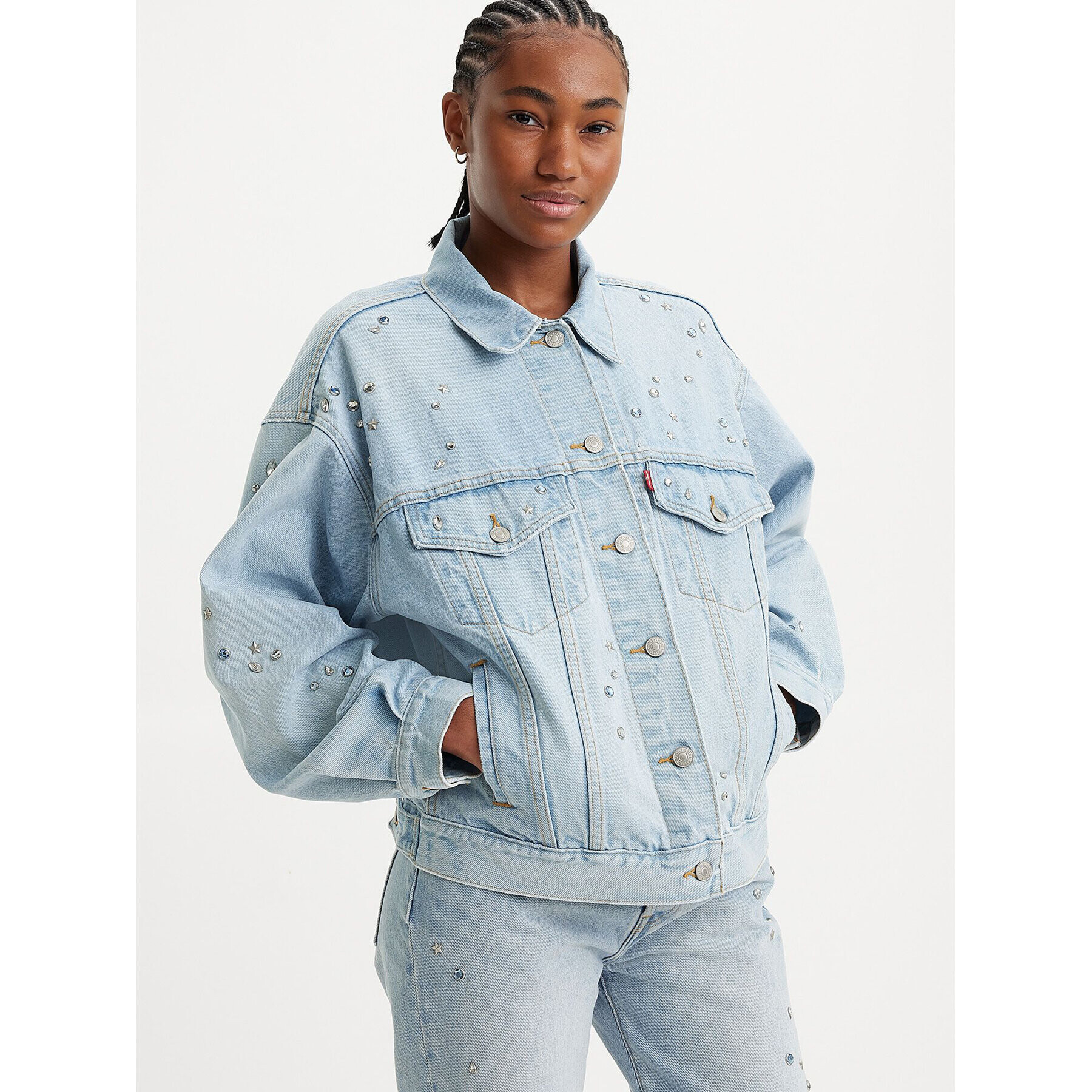 Levi's® Geacă de blugi 90's A1743-0033 Albastru Relaxed Fit - Pled.ro