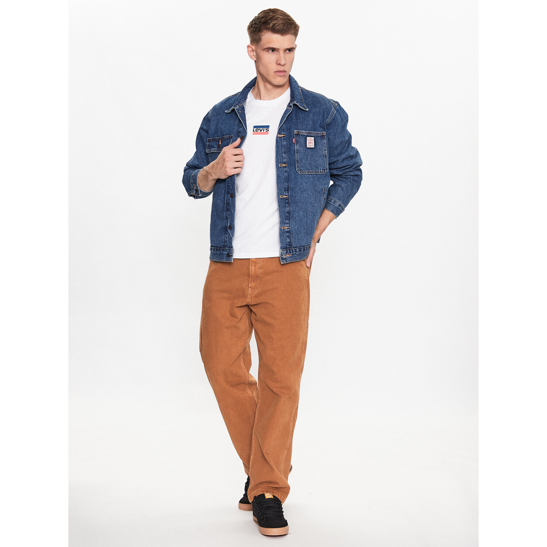 Levi's® Geacă de blugi Sunrise A4820-0000 Albastru Loose Fit - Pled.ro