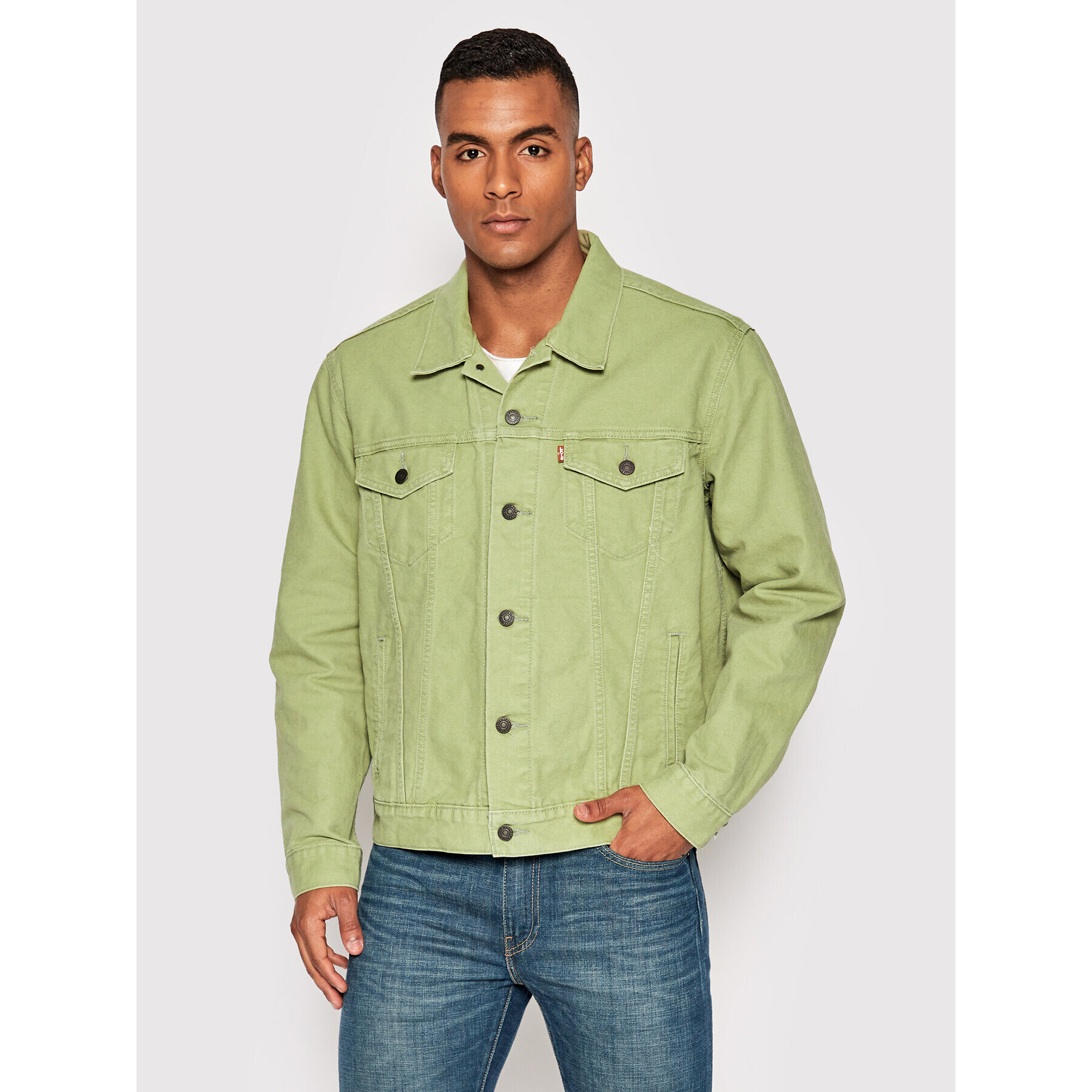 Levi's® Geacă de blugi Trucker 72334-0629 Verde Regular Fit - Pled.ro