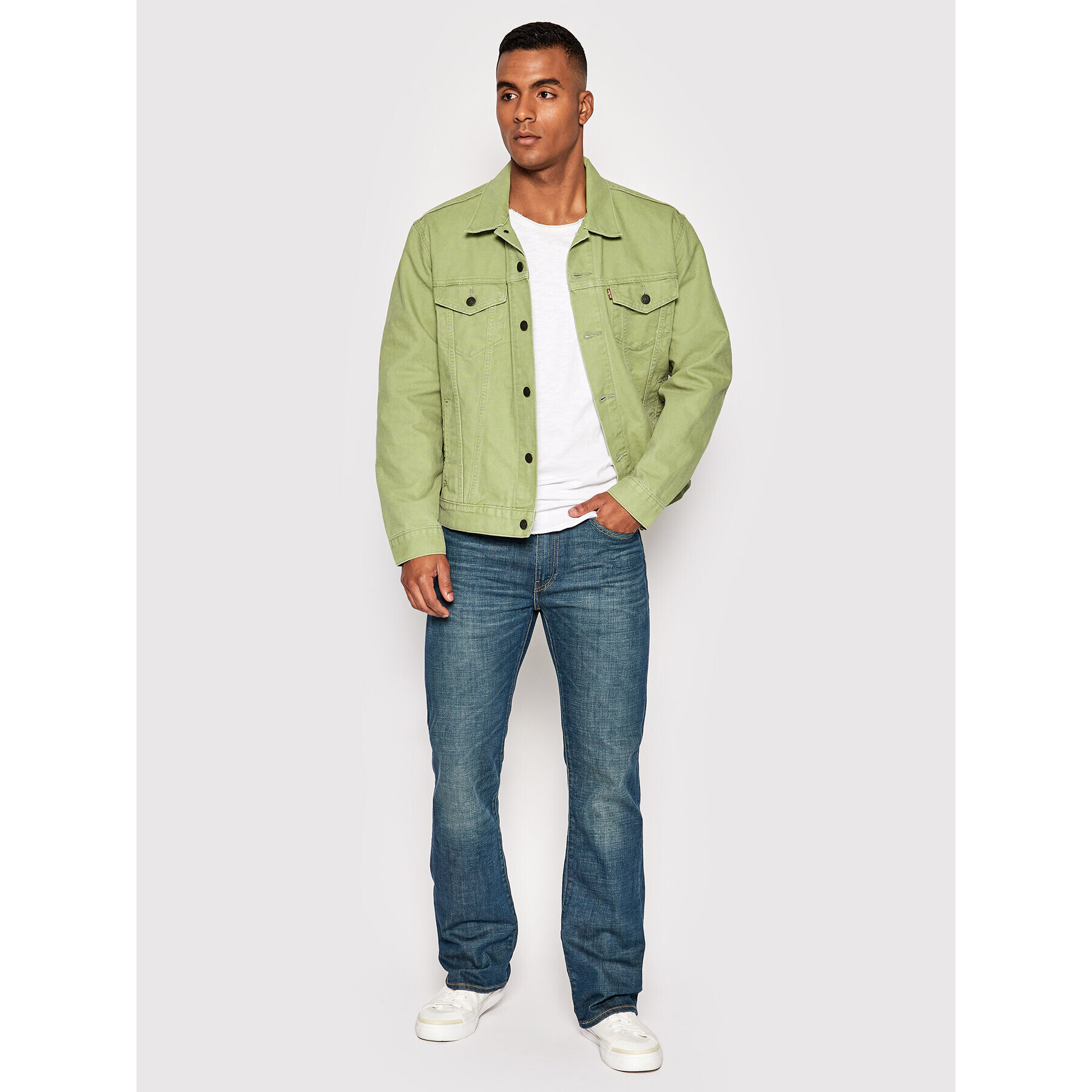 Levi's® Geacă de blugi Trucker 72334-0629 Verde Regular Fit - Pled.ro