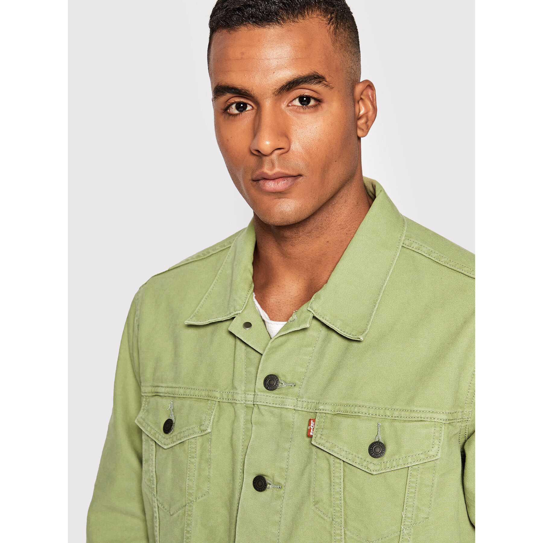 Levi's® Geacă de blugi Trucker 72334-0629 Verde Regular Fit - Pled.ro