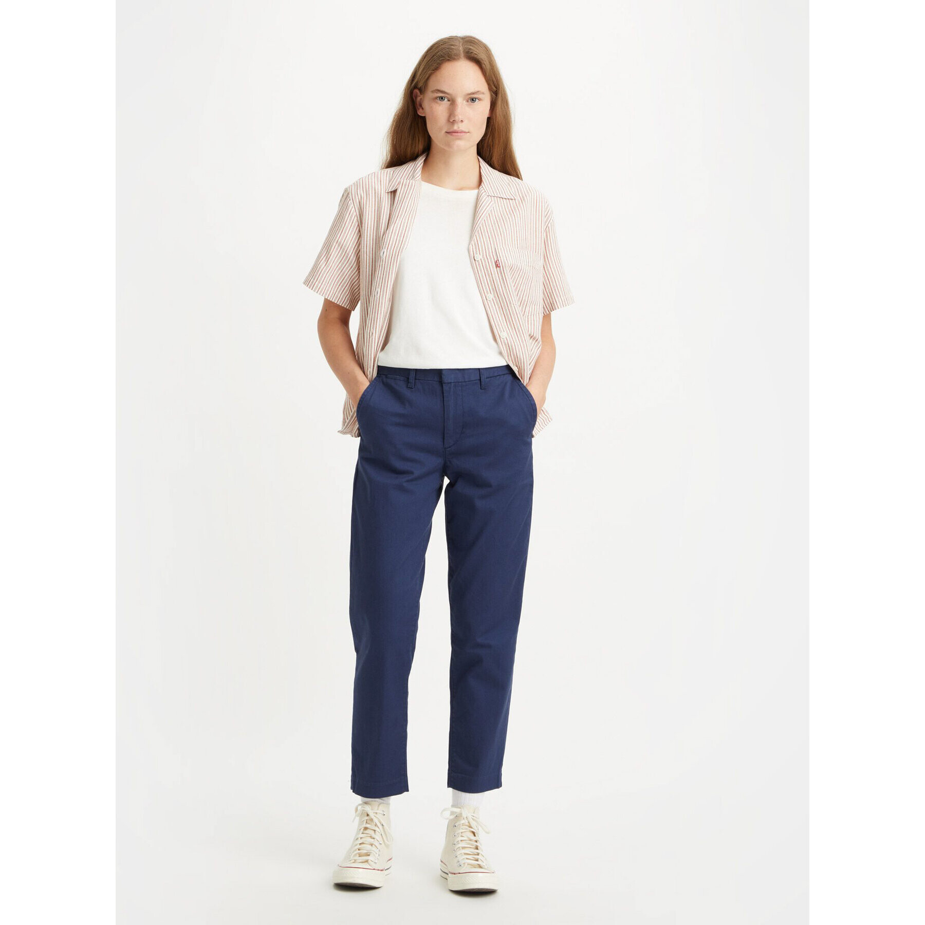 Levi's® Pantaloni chino Essential Chino A46730002 Bleumarin Straight Fit - Pled.ro