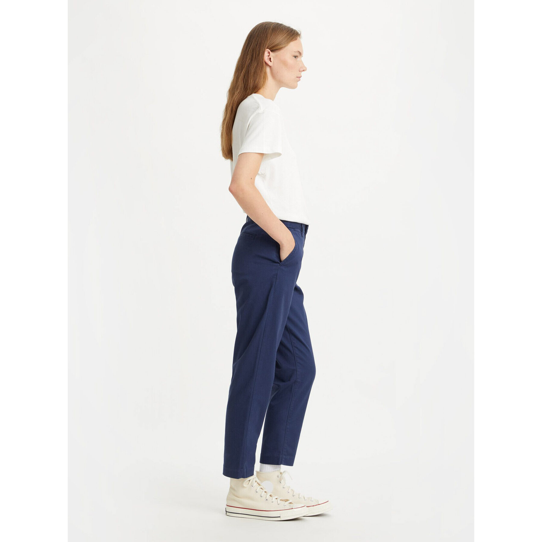 Levi's® Pantaloni chino Essential Chino A46730002 Bleumarin Straight Fit - Pled.ro