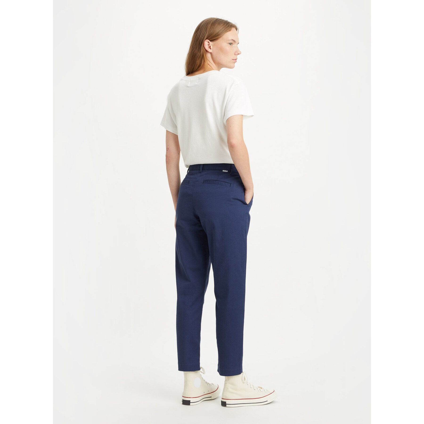 Levi's® Pantaloni chino Essential Chino A46730002 Bleumarin Straight Fit - Pled.ro