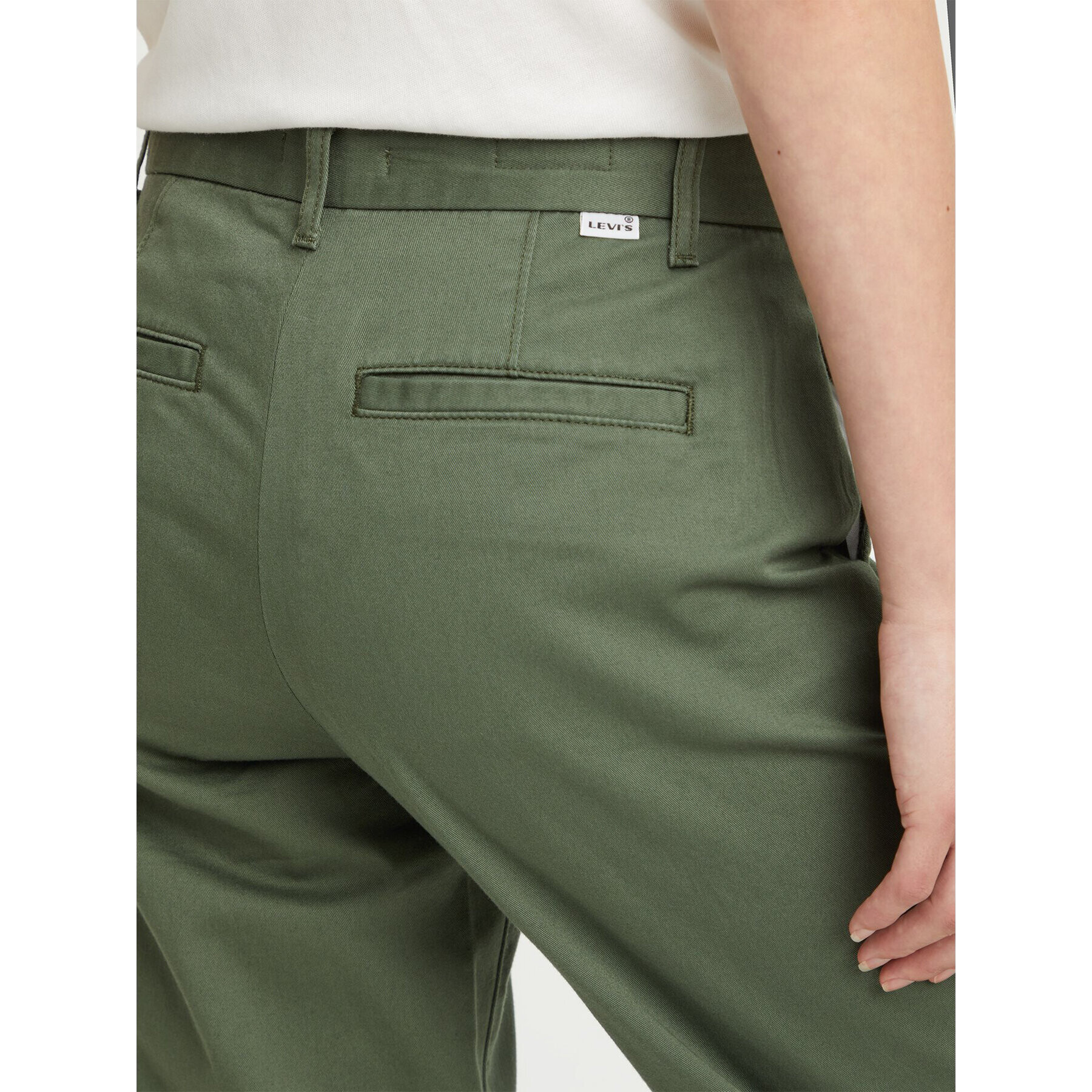 Levi's® Pantaloni chino Essential Chino A46730003 Verde Straight Fit - Pled.ro