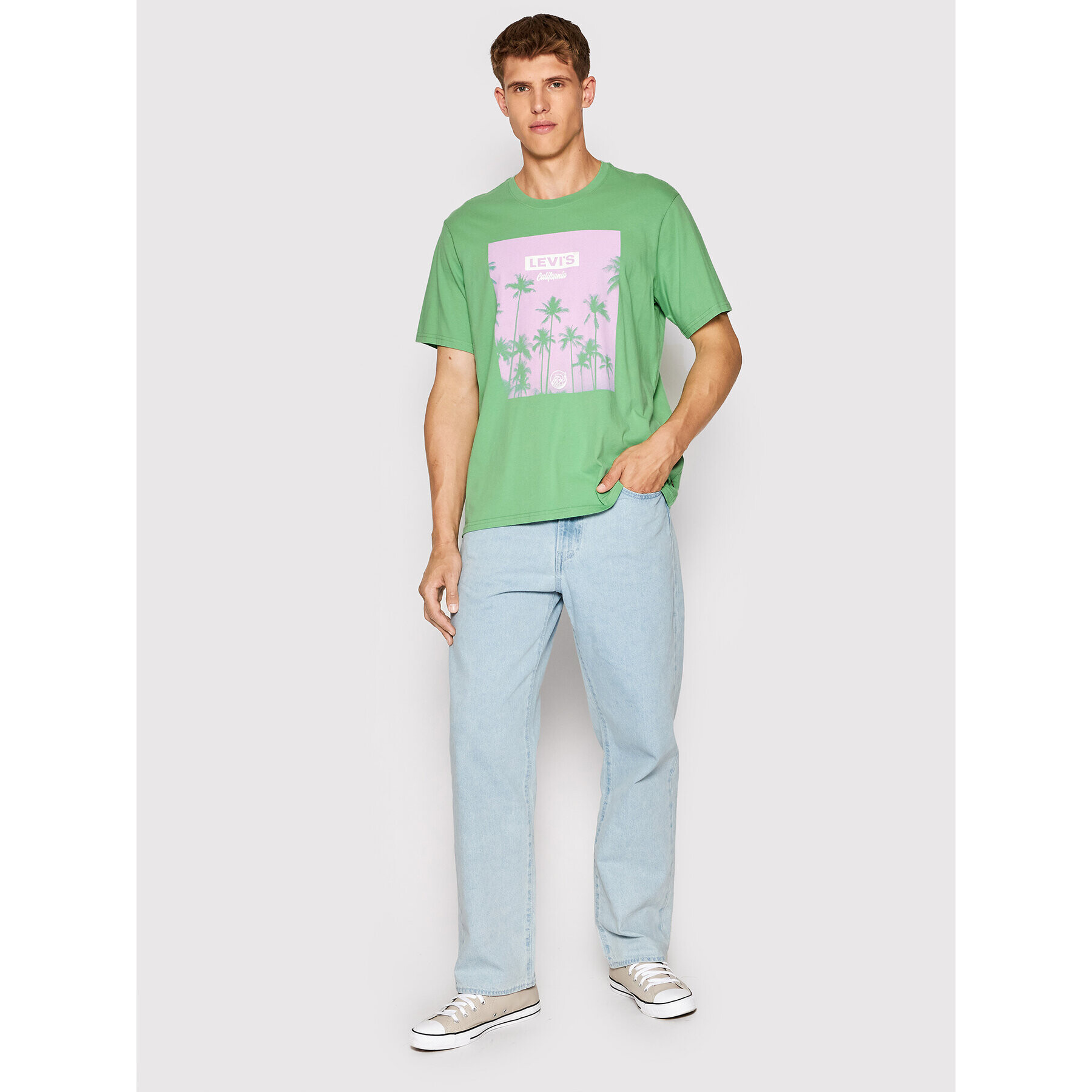 Levi's® Tricou 16143-0618 Verde Relaxed Fit - Pled.ro