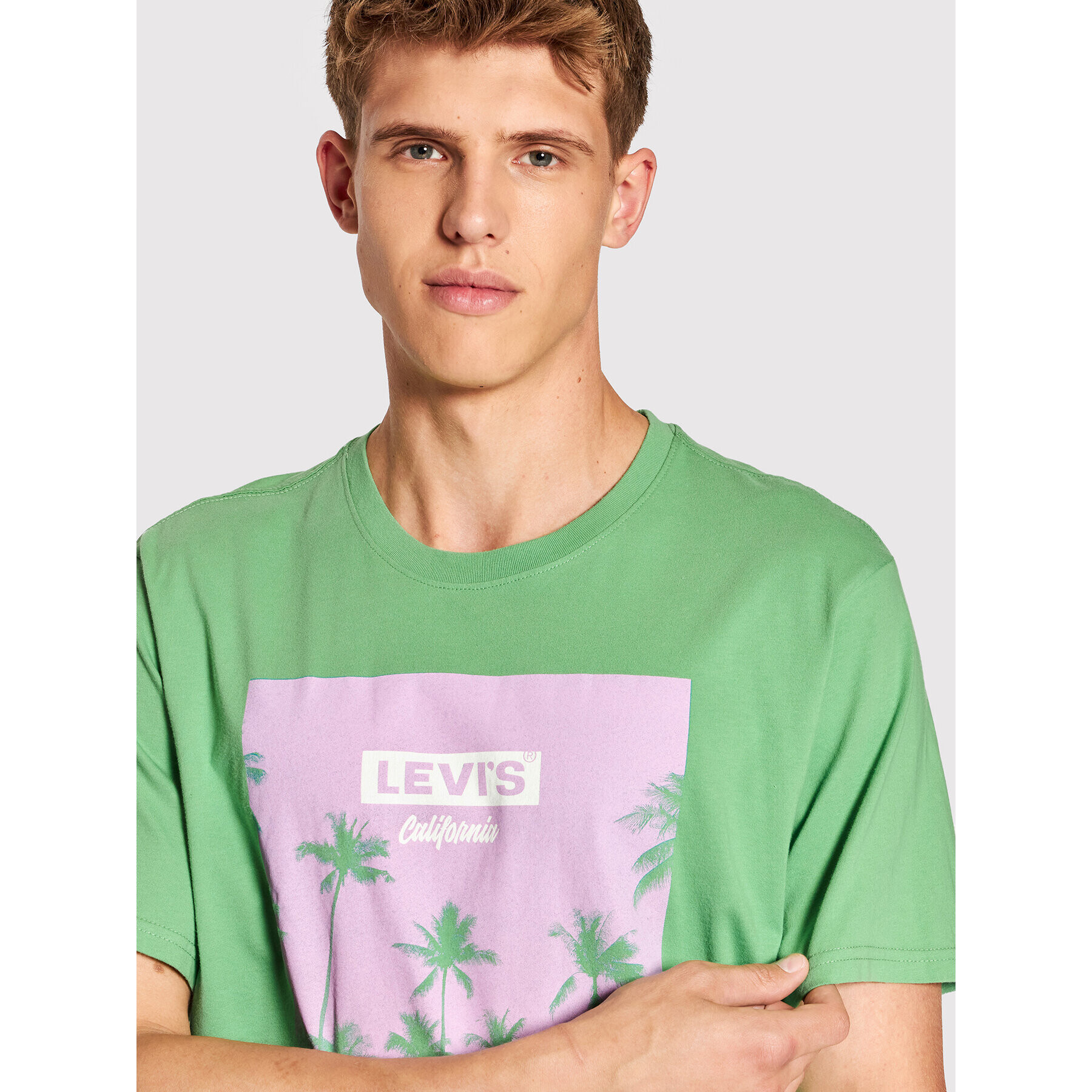 Levi's® Tricou 16143-0618 Verde Relaxed Fit - Pled.ro