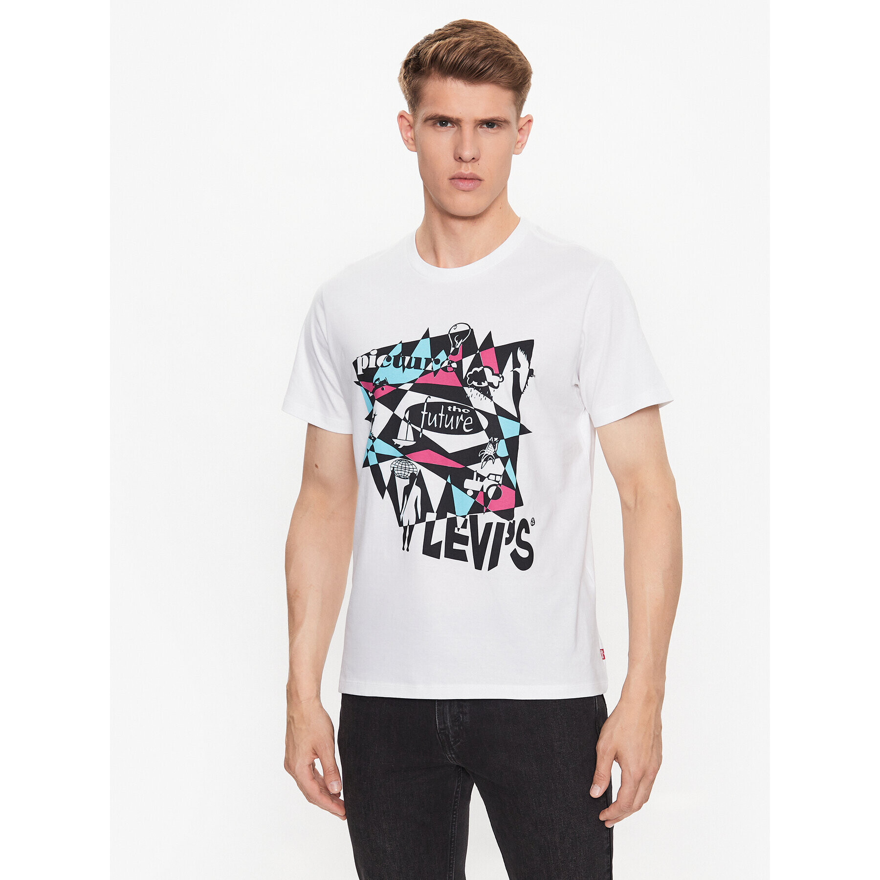 Levi's® Tricou Graphic 22491-1406 Alb Regular Fit - Pled.ro