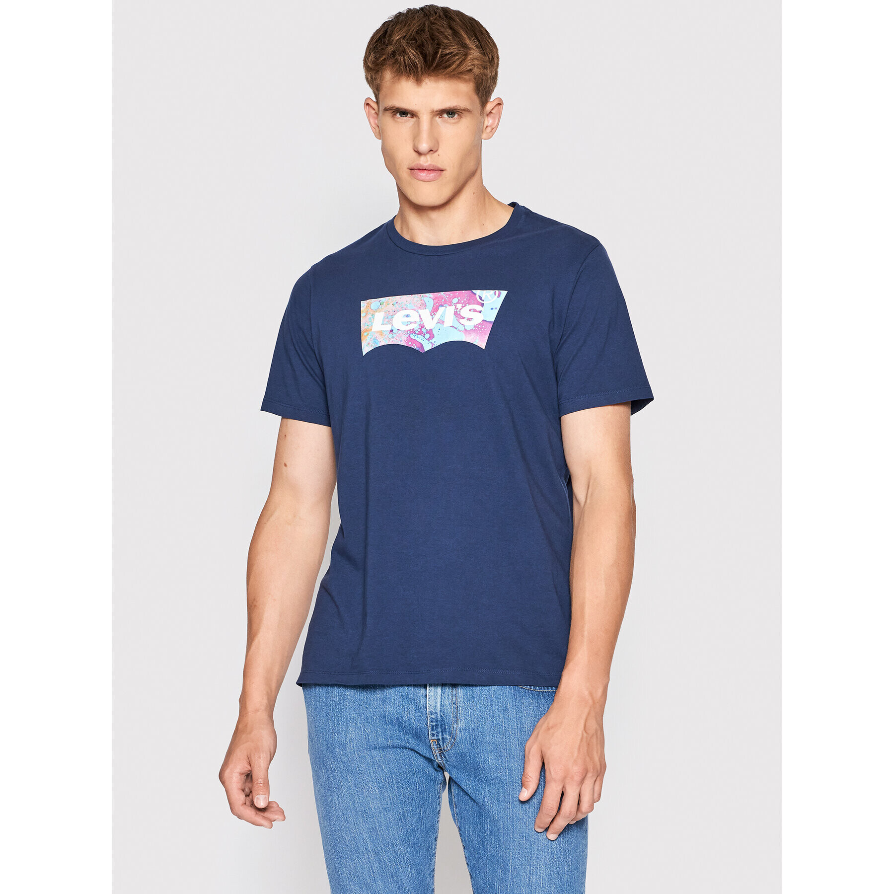 Levi's® Tricou Graphic Crewneck 22491-0454 Bleumarin Regular Fit - Pled.ro