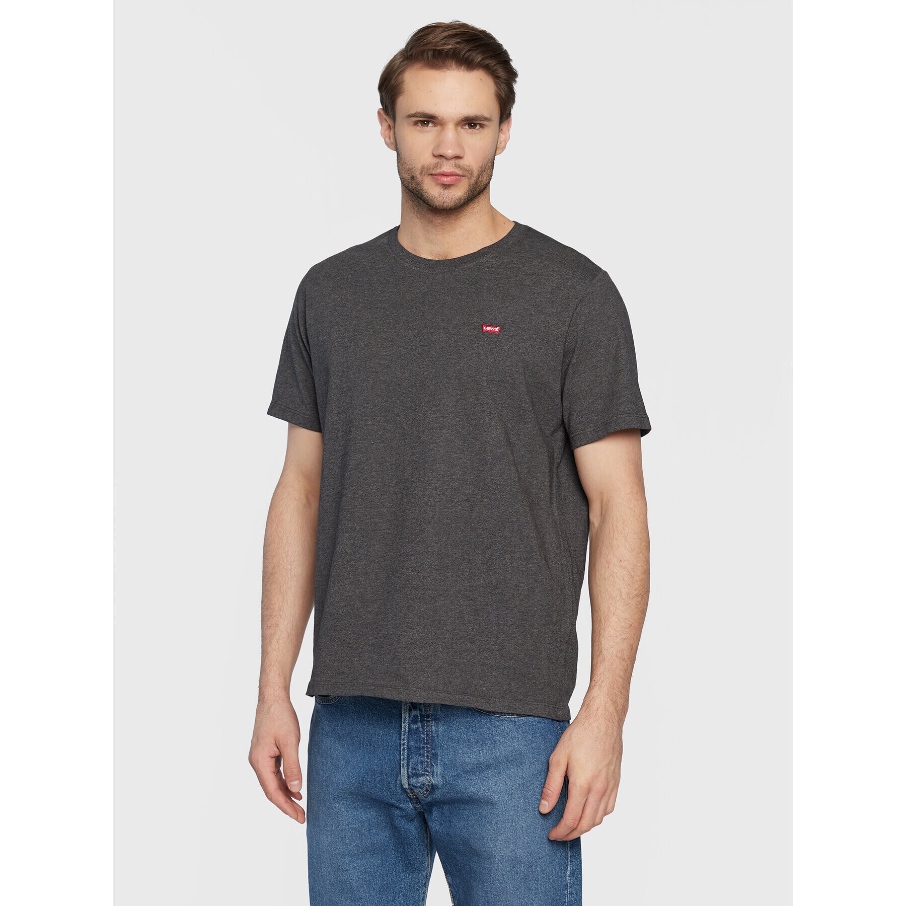 Levi's® Tricou Original Housemark 56605-0149 Gri Regular Fit - Pled.ro