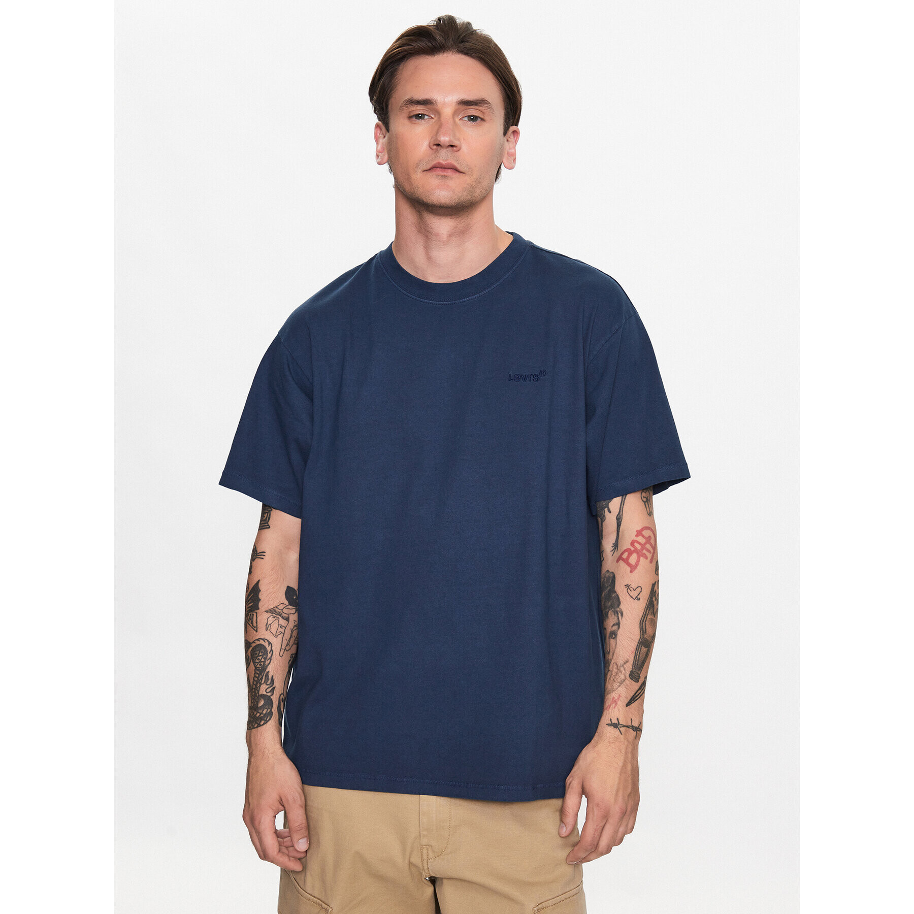 Levi's® Tricou Red Tab™ A0637-0058 Bleumarin Regular Fit - Pled.ro