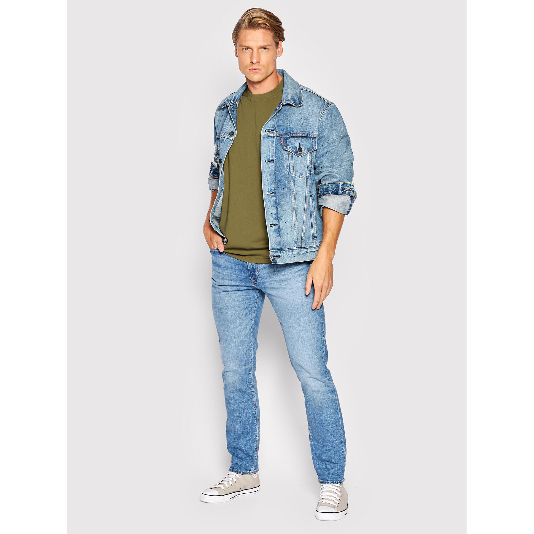 Levi's® Tricou Stay Loose 36254-0017 Verde Oversize - Pled.ro