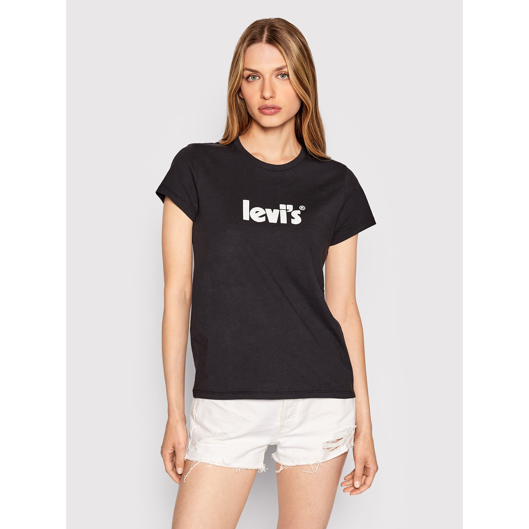 Levi's® Tricou The Perfect 17369-1756 Negru Regular Fit - Pled.ro