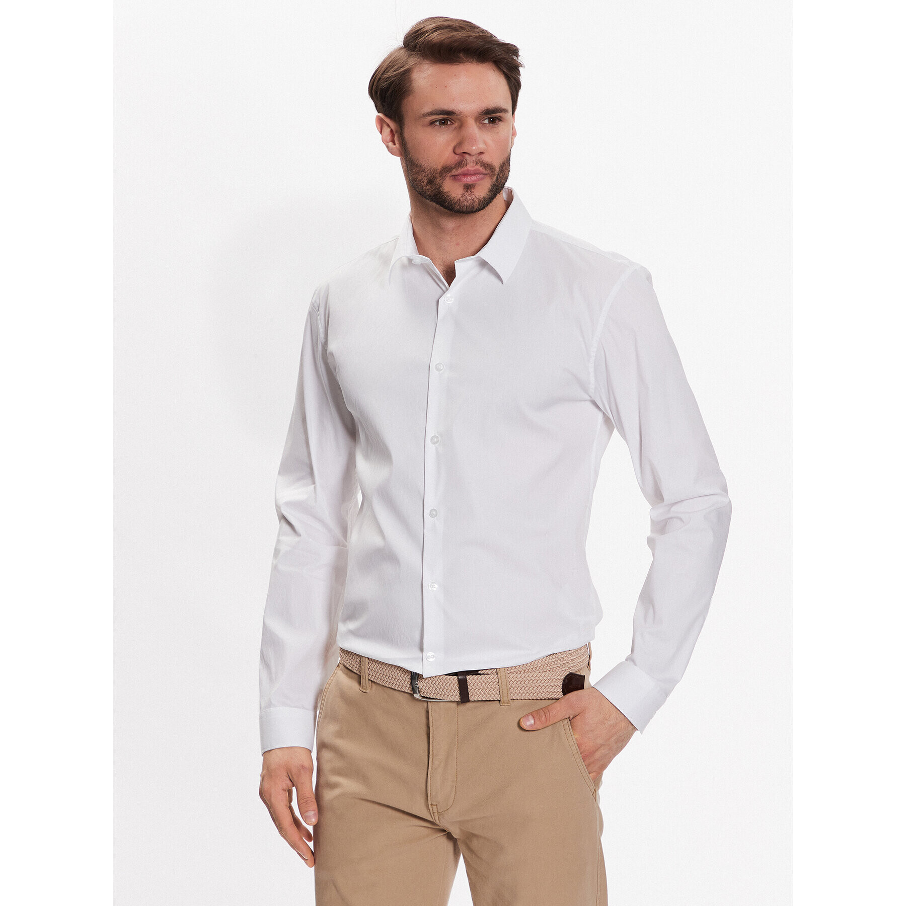 Lindbergh Cămașă 30-203172 Alb Slim Fit - Pled.ro