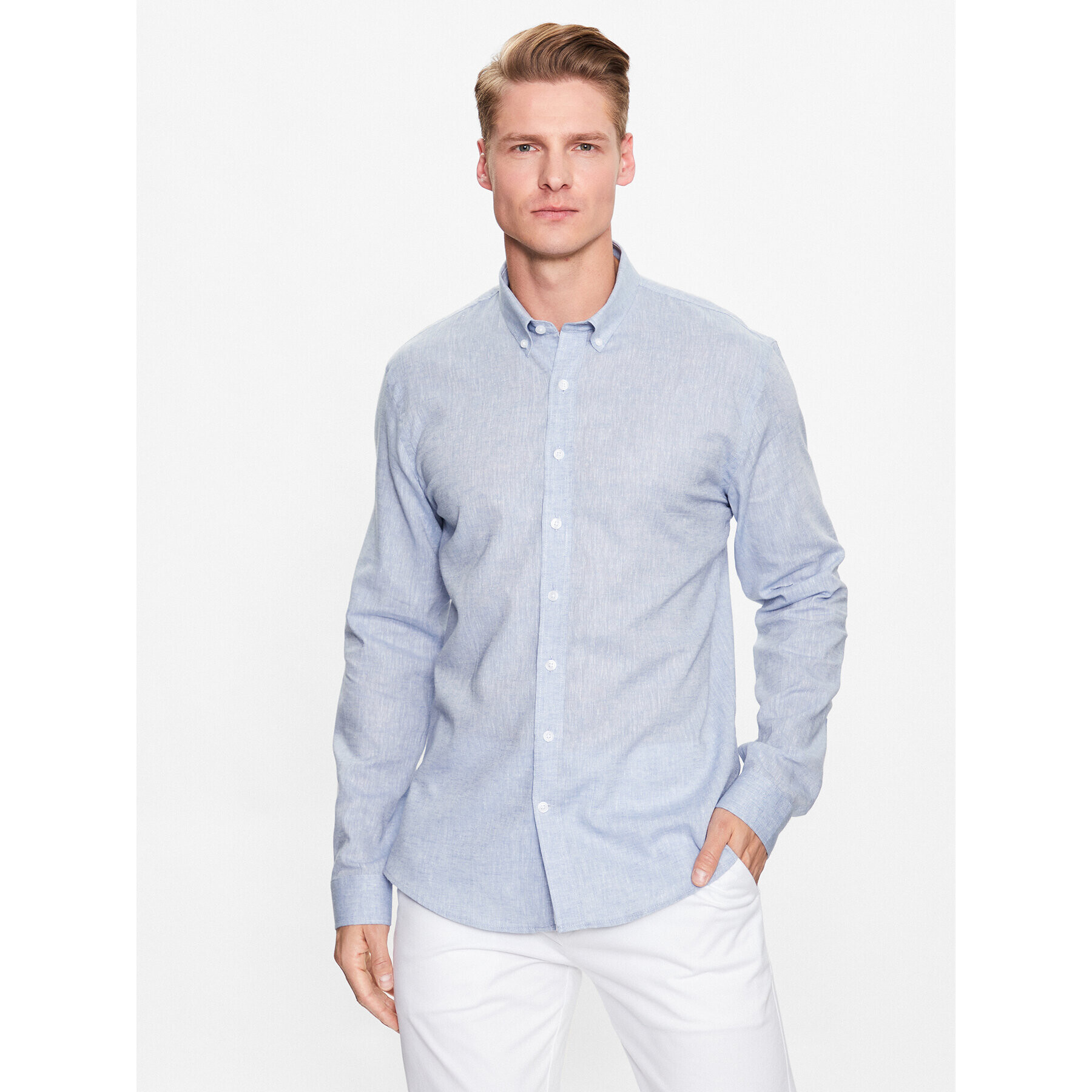 Lindbergh Cămașă 30-203344 Albastru Slim Fit - Pled.ro