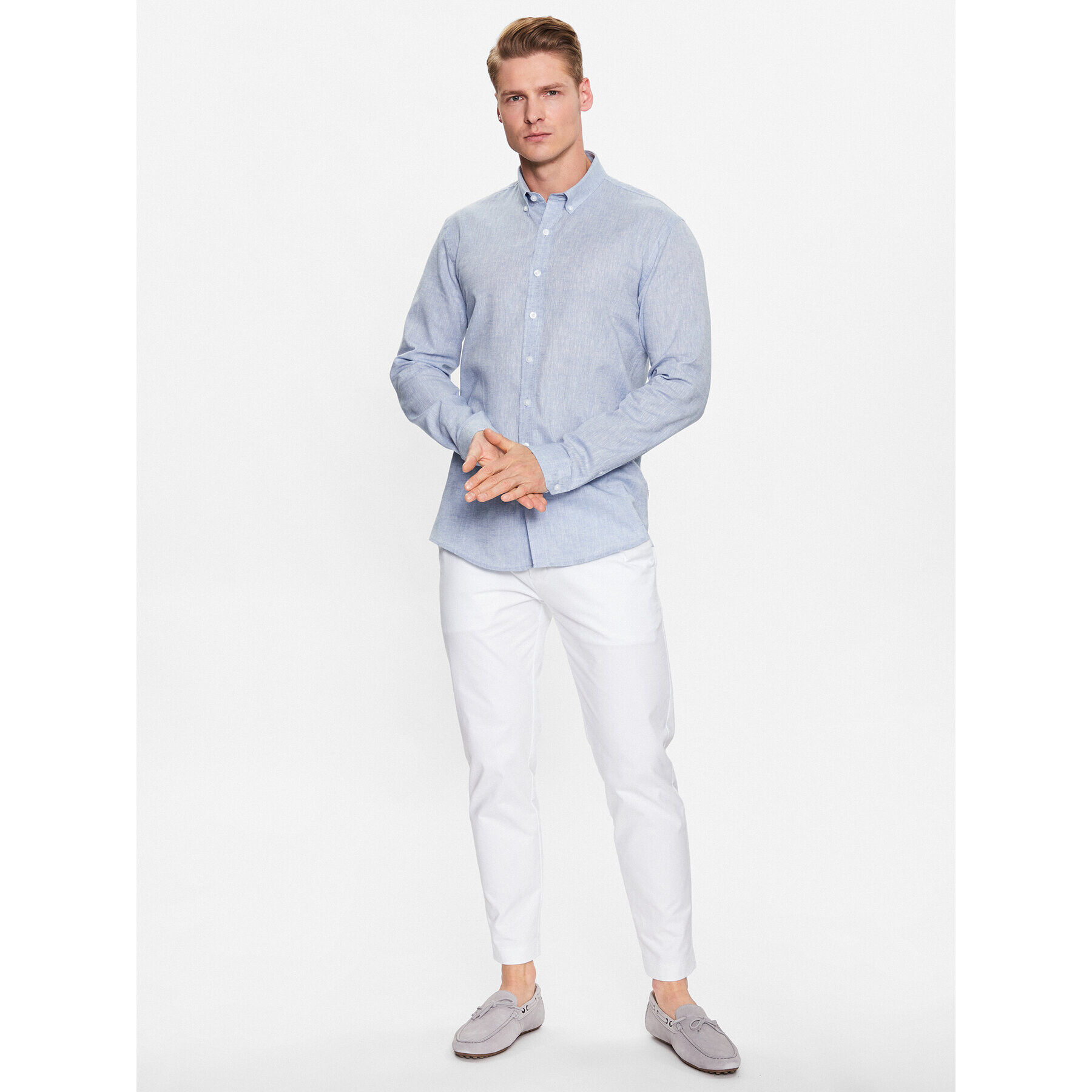 Lindbergh Cămașă 30-203344 Albastru Slim Fit - Pled.ro