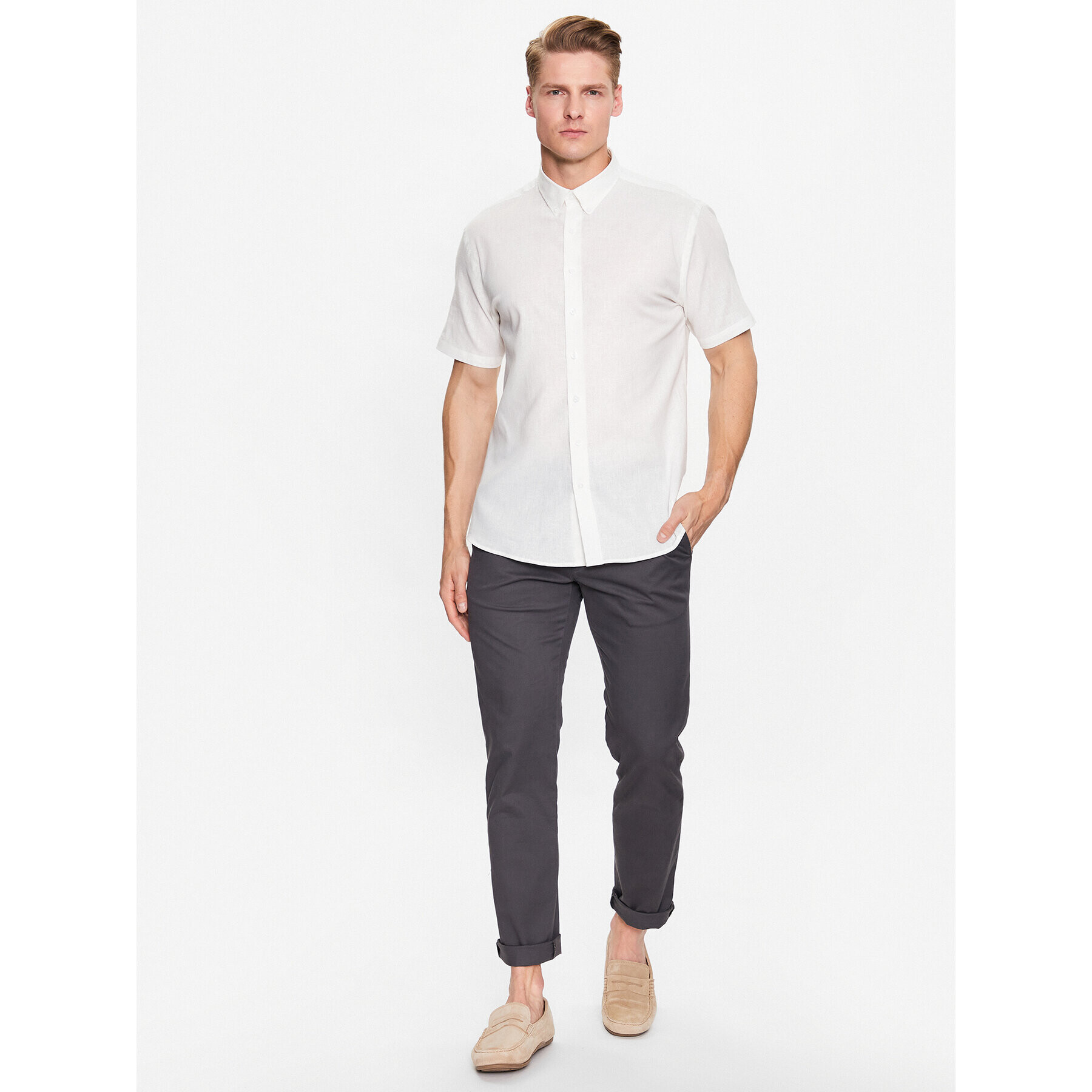 Lindbergh Cămașă 30-203345A Alb Slim Fit - Pled.ro